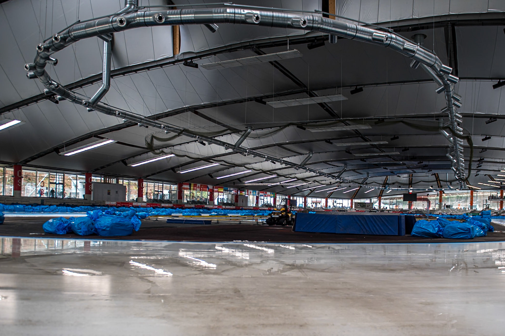 Max-Aicher-Arena during the Ice Speedway Gladiators World Championship Final 2 at Max-Aicher-Arena, Inzell on Sunday 16th March 2025. (Photo: Ian Charles | MI News)