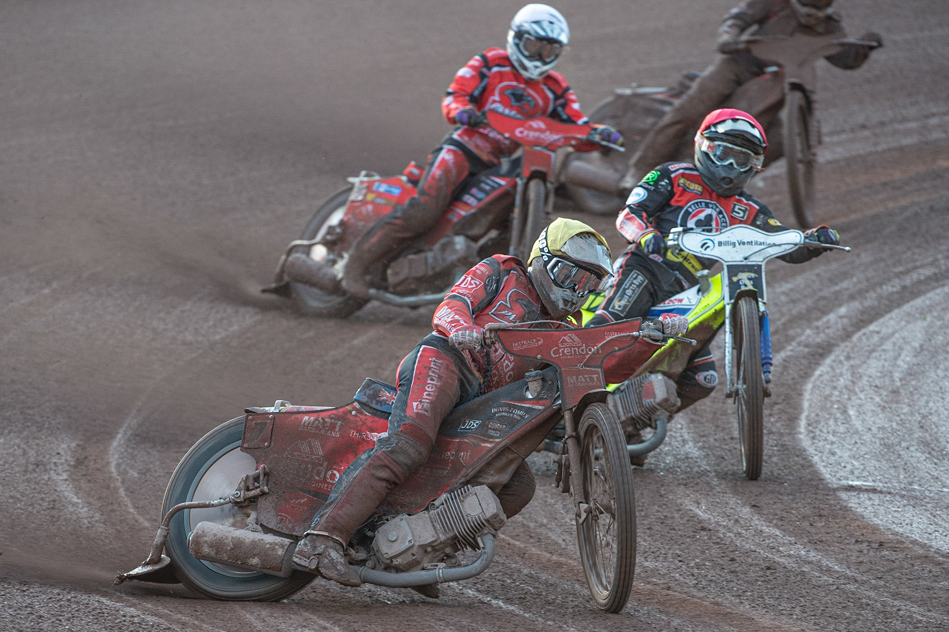 Photo by Ian Charles:

Bradley Wilson-Dean  (Yellow) leads Kenneth Bjerre  (Red), and Rohan Tungate  (White) 

Belle Vue Aces v Peterborough Panthers, British Speedway Premiership, National Speedway Stadium, Manchester, Thursday, 13, June, 2019