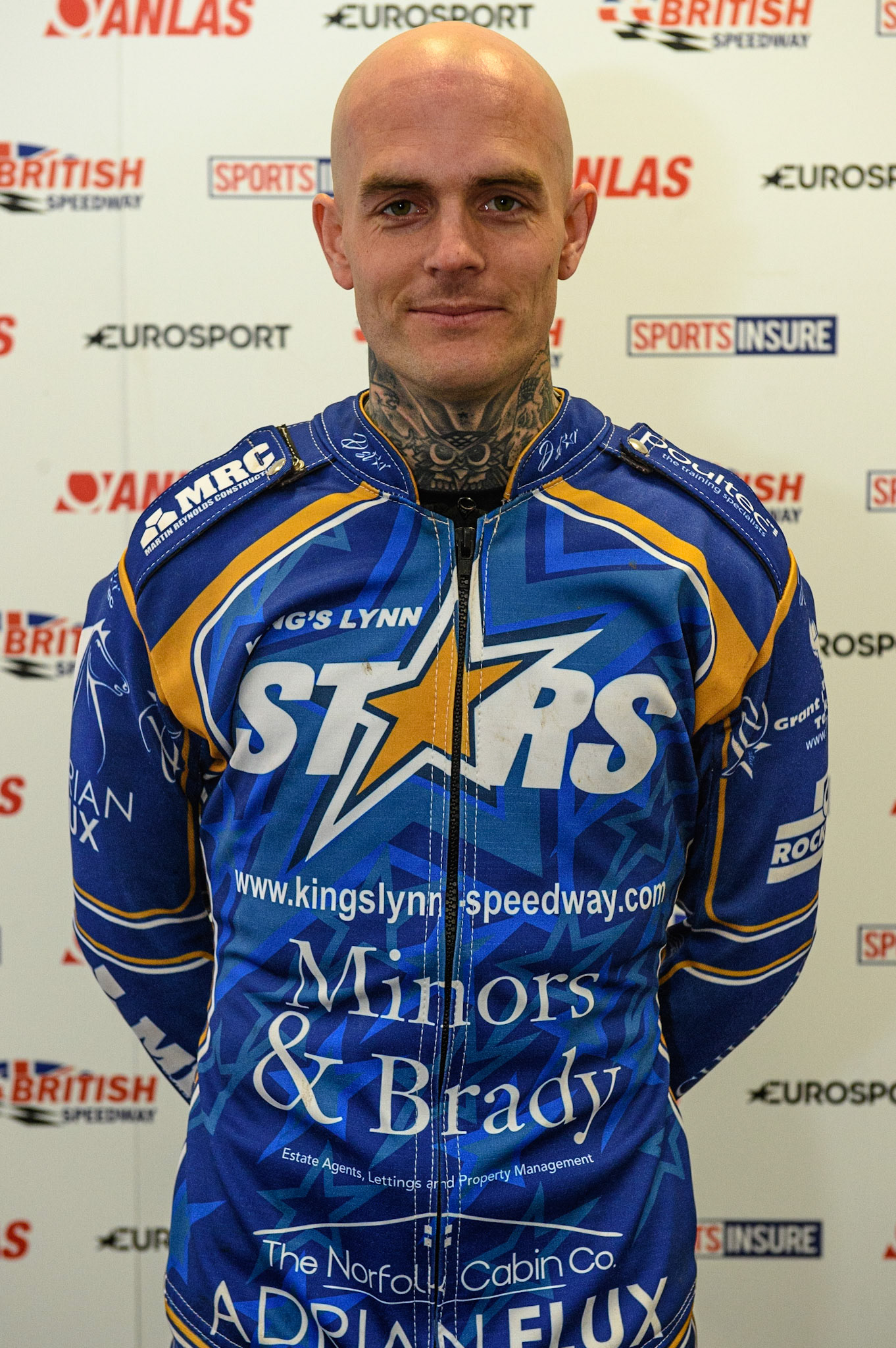 Photo: Ian CharlesLewis Kerr, Captain of Kings Lynn StarsDiscovery Networks Eurosport Speedway Season Launch, National Speedway Stadium, Manchester Wednesday  12  May  2021
