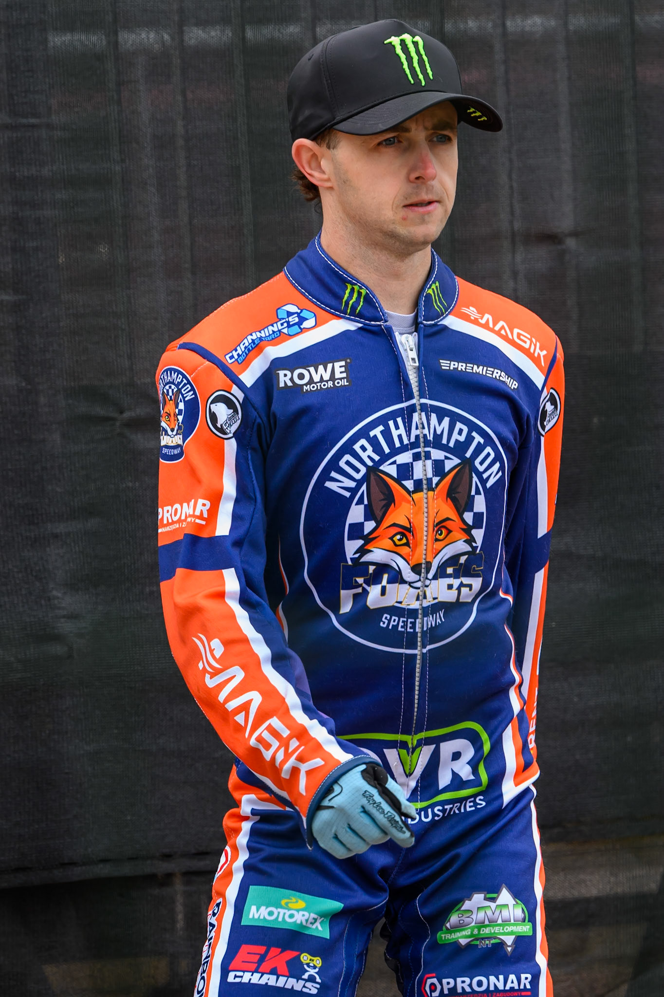 Jaimon Lidsey of Northampton Foxes during the Rowe Motor Oil Premiership match between Belle Vue Aces and Northampton Foxes at the National Speedway Stadium, Manchester on Monday 4th May 2026. (Photo: Ian Charles | MI News)
