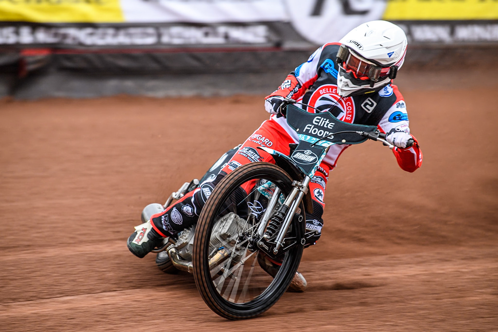 Belle Vue Colts' rider Chad Wirtzfeld  in action during the Belle Vue Aces Media Day at the National Speedway Stadium, Manchester on Monday 11th March 2024. (Photo: Ian Charles | MI News)