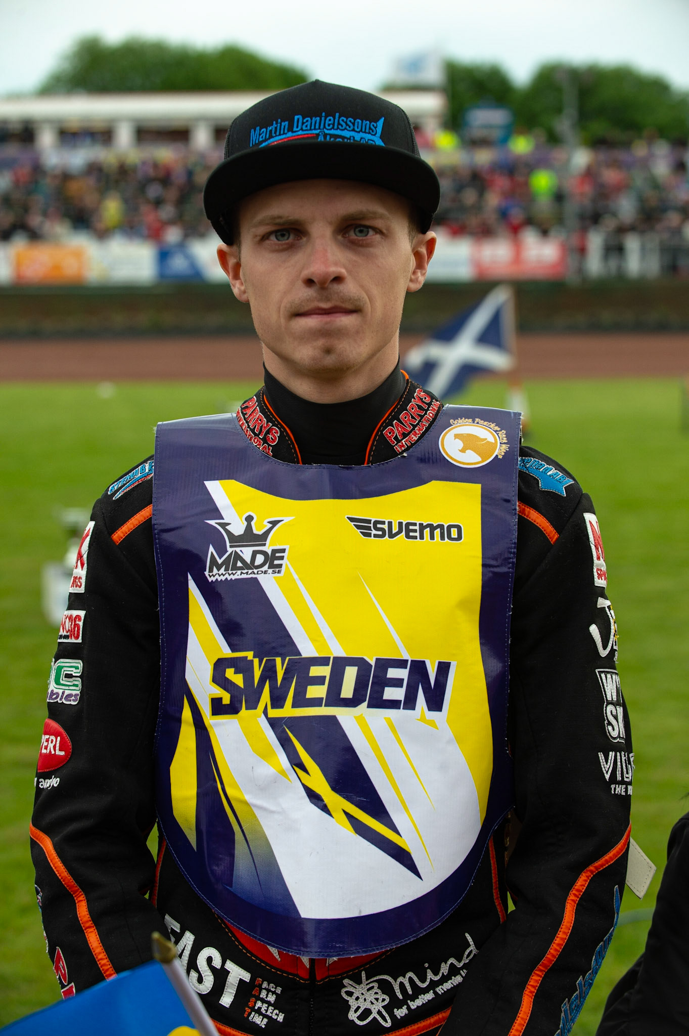 Photo by Ian Charles:

Jacob Thorssell - Sweden 

FIM Speedway Grand Prix World Championship - Qualifying Round 1, Peugeot Ashfield Stadium, Glasgow, 8 June 2019