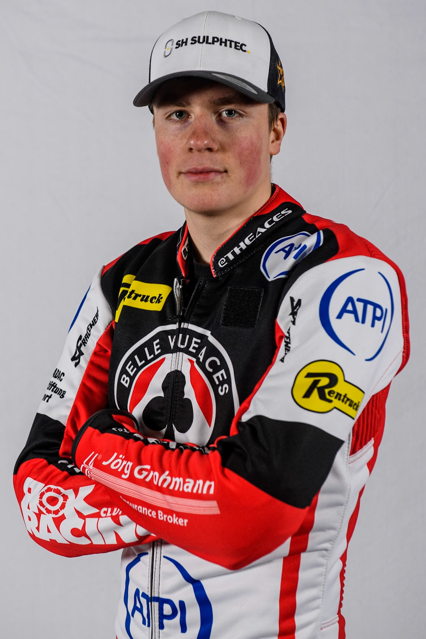 Belle Vue Aces' rider Norick Blödorn during the Belle Vue Aces Media Day at the National Speedway Stadium, Manchester on Monday 11th March 2024. (Photo: Ian Charles | MI News)