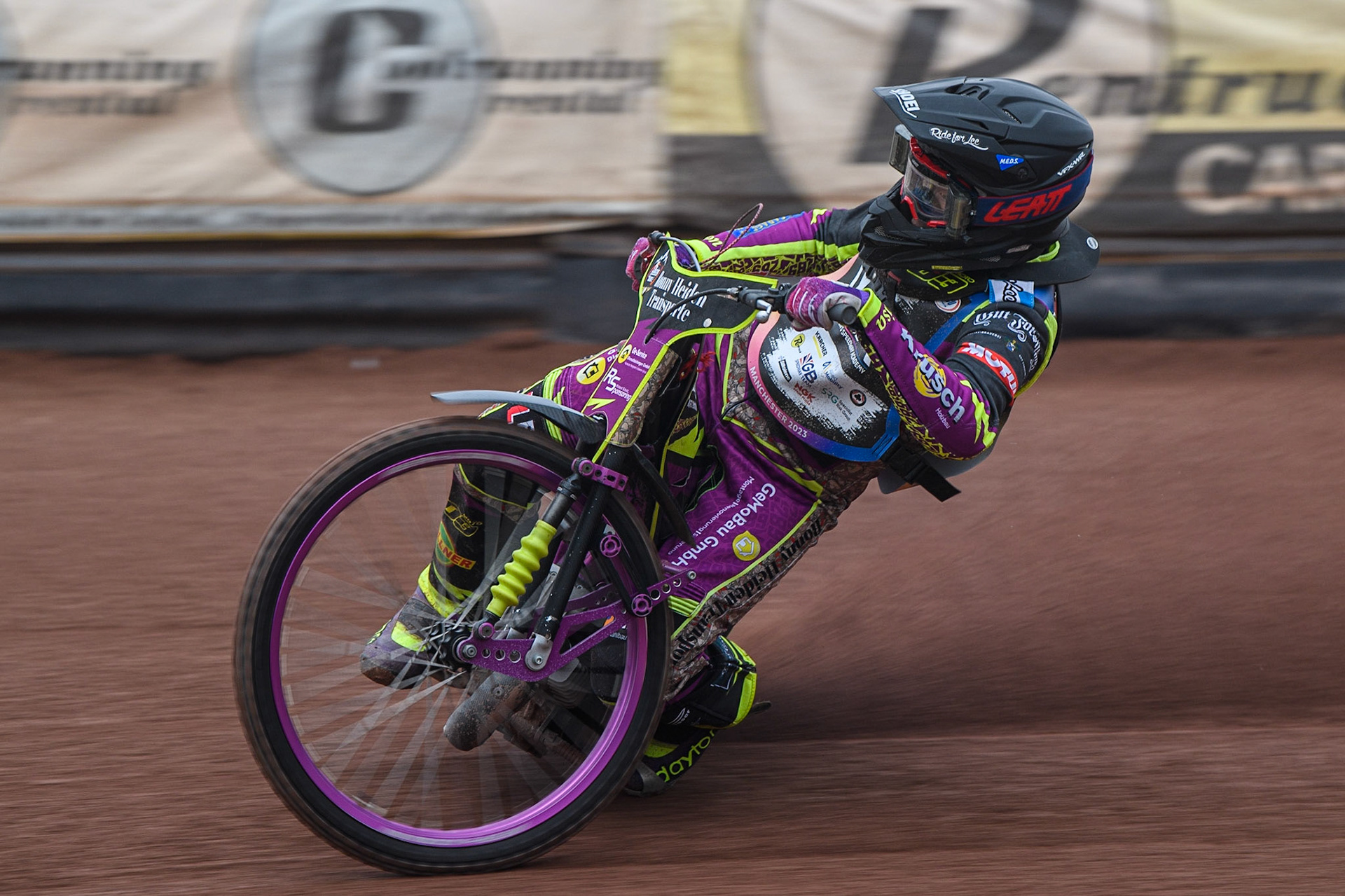 Celina Liebmann on track during the FIM Women's  Speedway Academy at the National Speedway Stadium, Manchester on Friday 4th August 2023. (Photo: Ian Charles | MI News)