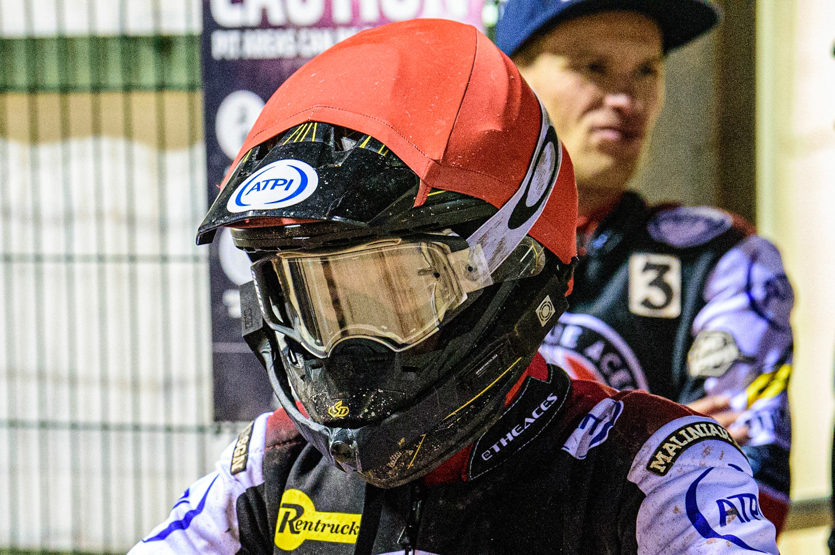 Brady Kurtz  waits to go out for the final heat during the SGB Premiership Grand Final 1st leg between Belle Vue Aces and Sheffield Tigers at the National Speedway Stadium, Manchester on Monday 10th October 2022. (Credit: Ian Charles | MI News)