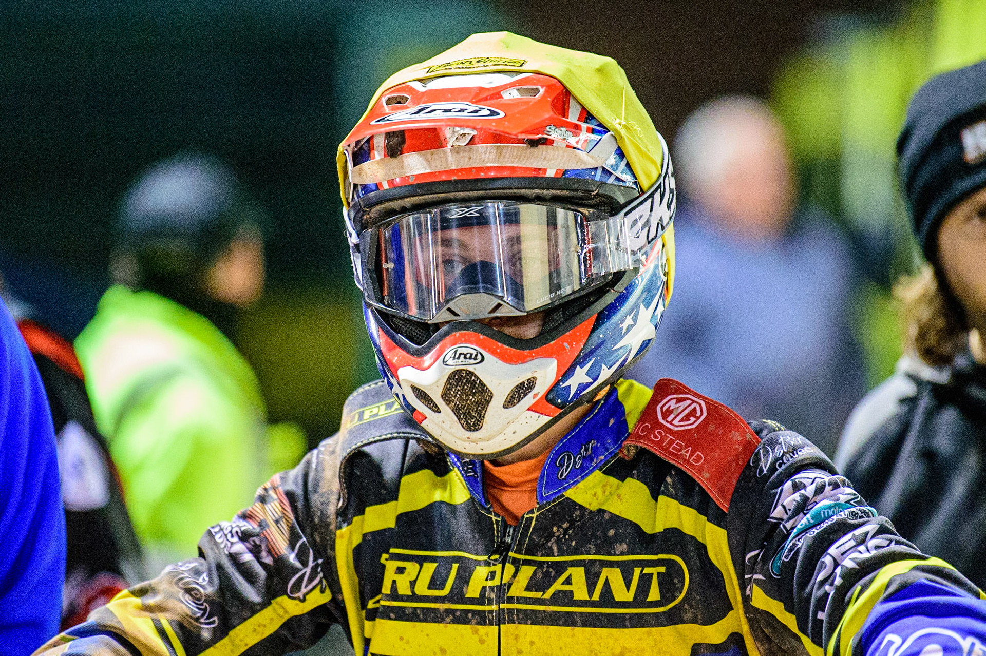 Connor Mountain waits to go out for his next heat during the SGB Premiership Grand Final 1st leg between Belle Vue Aces and Sheffield Tigers at the National Speedway Stadium, Manchester on Monday 10th October 2022. (Credit: Ian Charles | MI News)