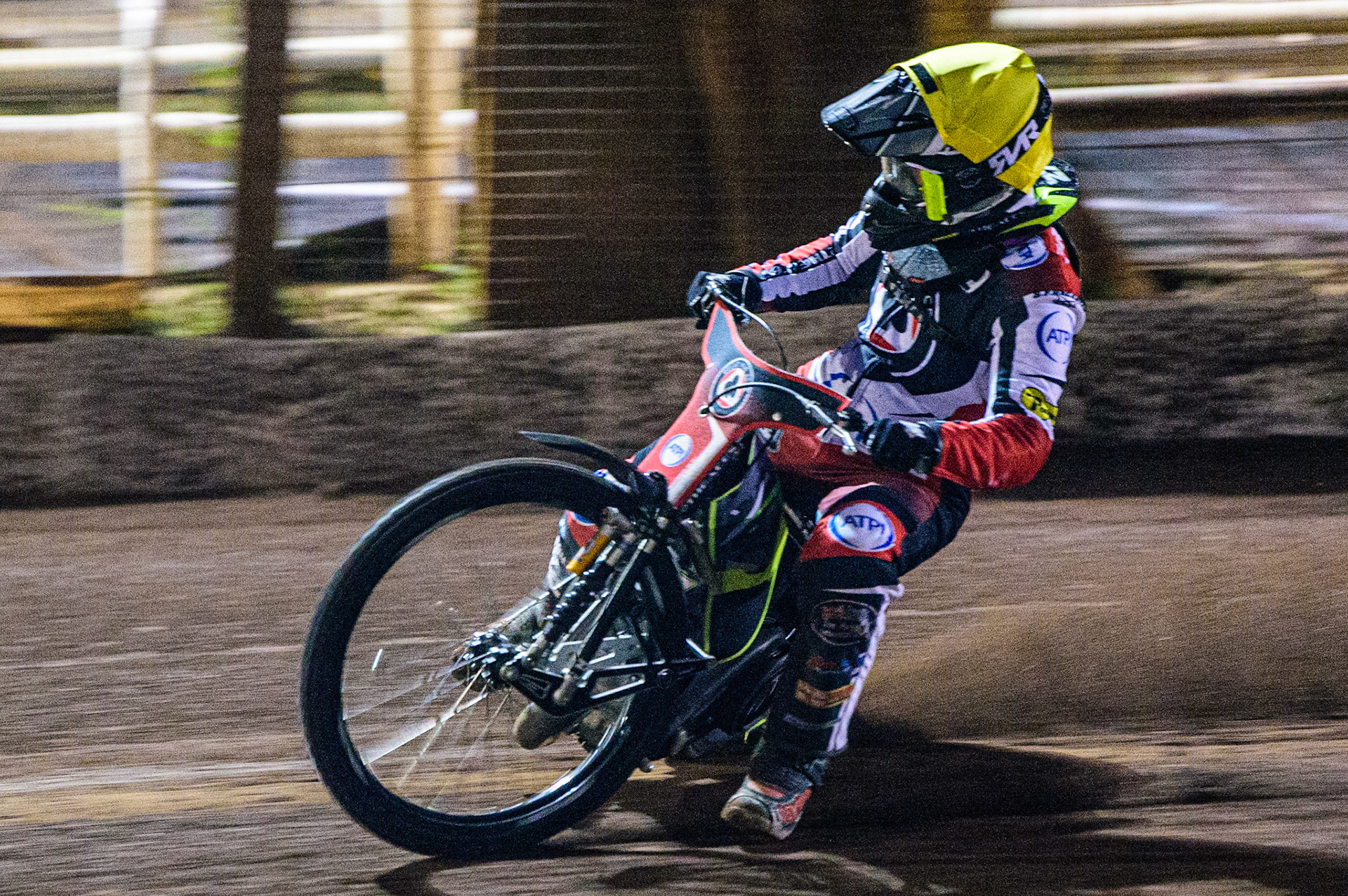 Tom Brennan  in action  for Belle Vue ATPI Aces during the SGB Premiership match between Sheffield Tigers and Belle Vue Aces at Owlerton Stadium, Sheffield on Thursday 22nd September 2022. (Credit: Ian Charles | MI News)