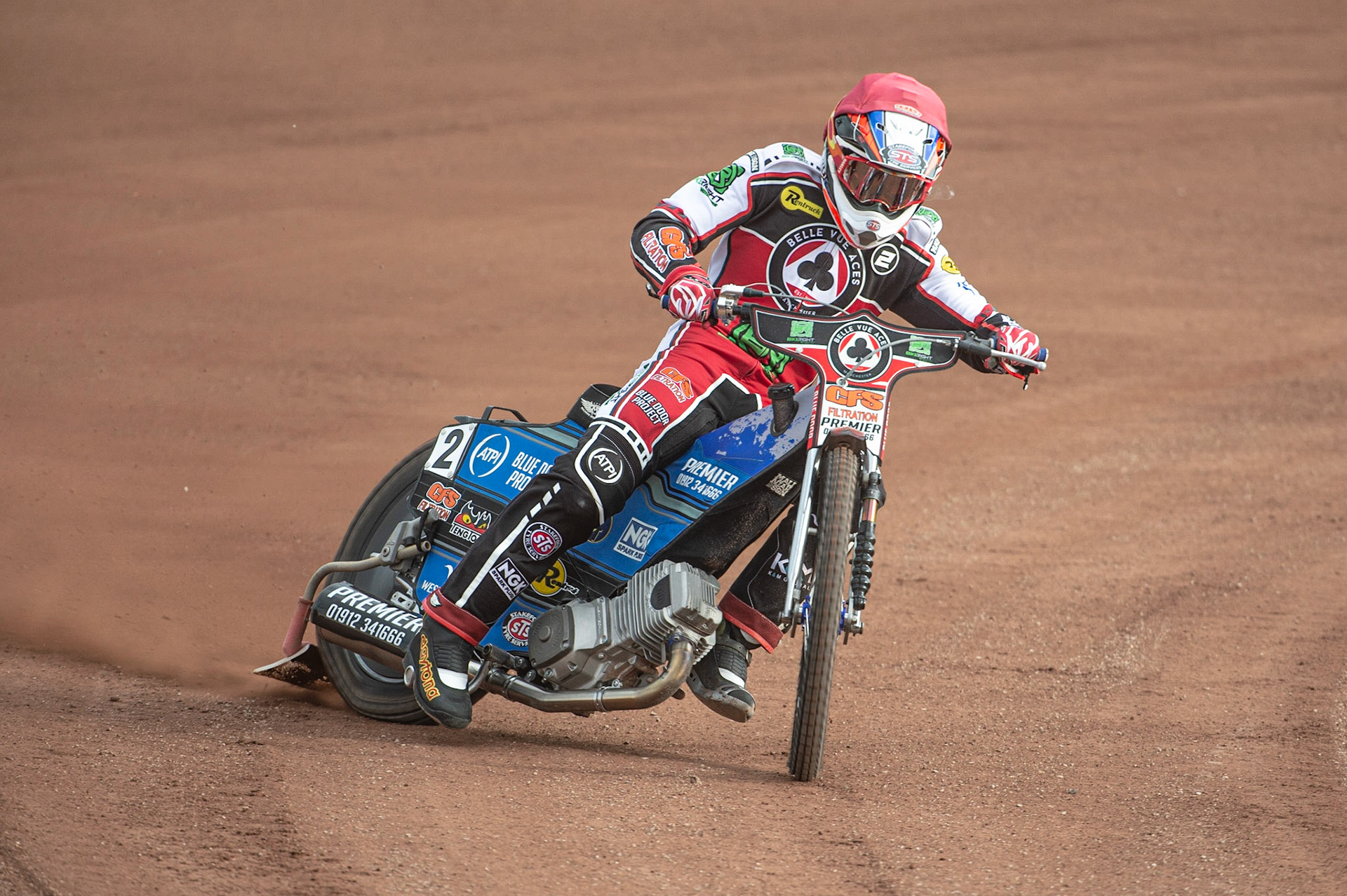 MANCHESTER, ENGLAND  - March 12  Steve Worrall of Belle Vue Aces in action   during The Belle Vue Speedway Media Day, at The National Speedway Stadium, Manchester, on Thursday 12 March 2020. (Credit: Ian Charles | MI News)