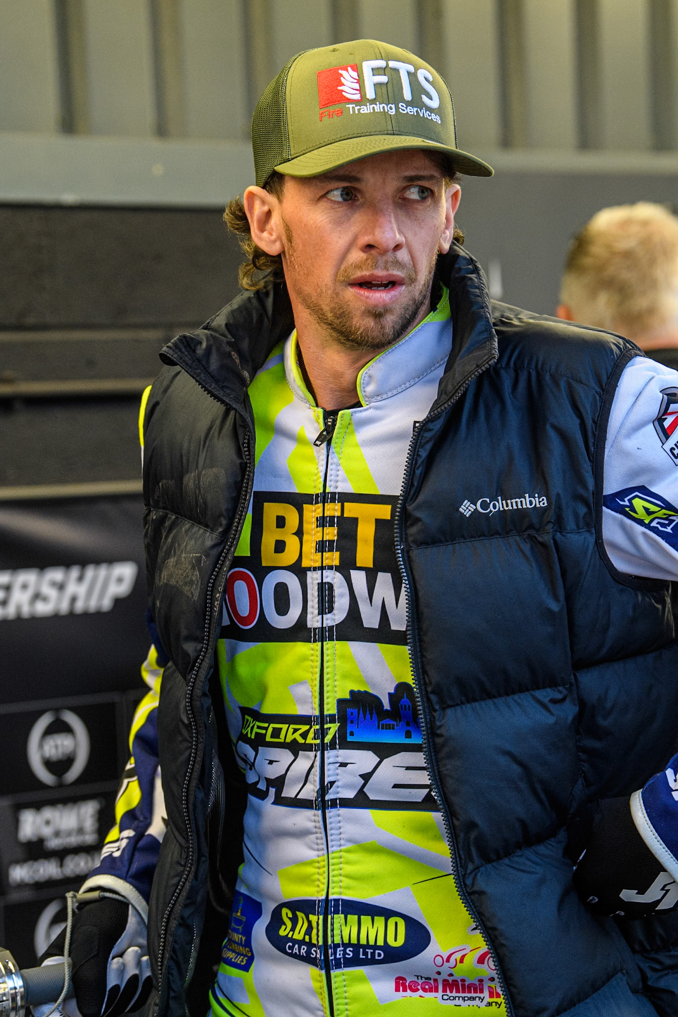 Oxford Spires' Charles Wright during the Rowe Motor Oil Premiership match between Belle Vue Aces and Oxford Spires at the National Speedway Stadium, Manchester on Monday 14th April 2025. (Photo: Ian Charles | MI News)