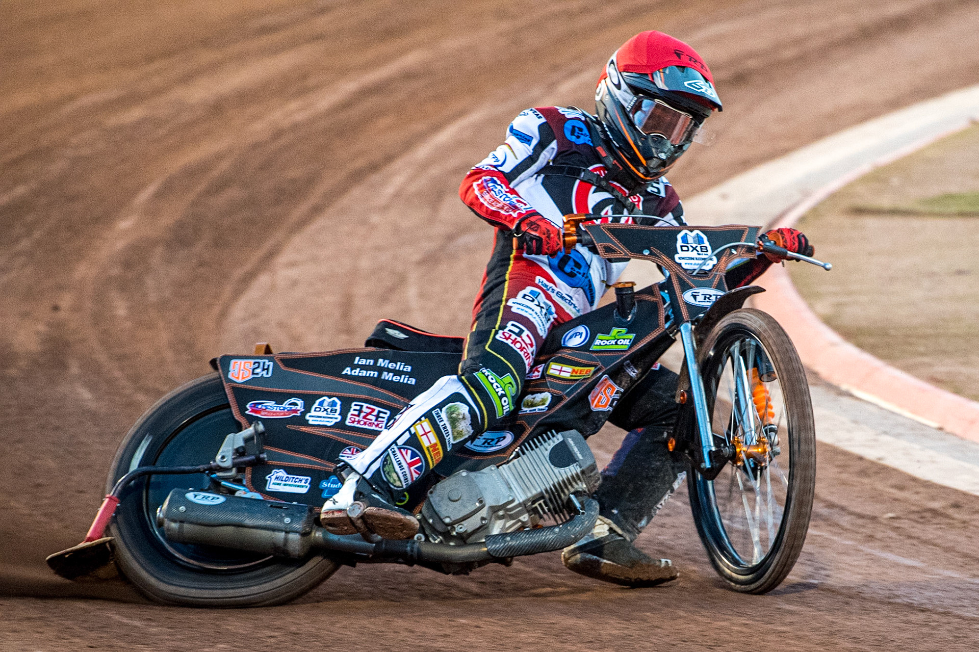 Jack Smith in action for for Belle Vue Cool Running Colts during the National Development League match between Belle Vue Colts and Workington Comets at the National Speedway Stadium, Manchester on Friday 25th August 2023. (Photo: Ian Charles | MI News)