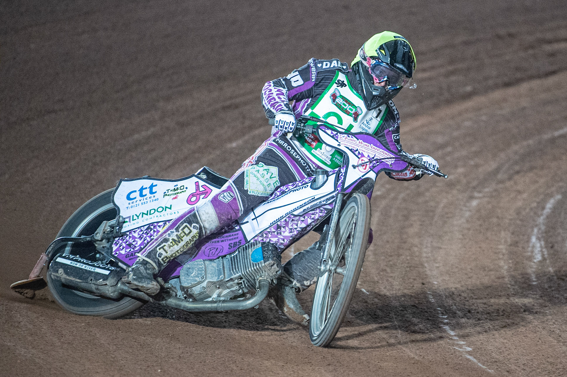 Photo: Ian Charles

James Chattin  in action for Cradley Heathens 

Belle Vue Colts v Cradley Heathens, SGB National League KO Cup Semi Final 2nd Leg, Belle Vue National Speedway Stadium, Manchester, Wednesday 18  September  2019