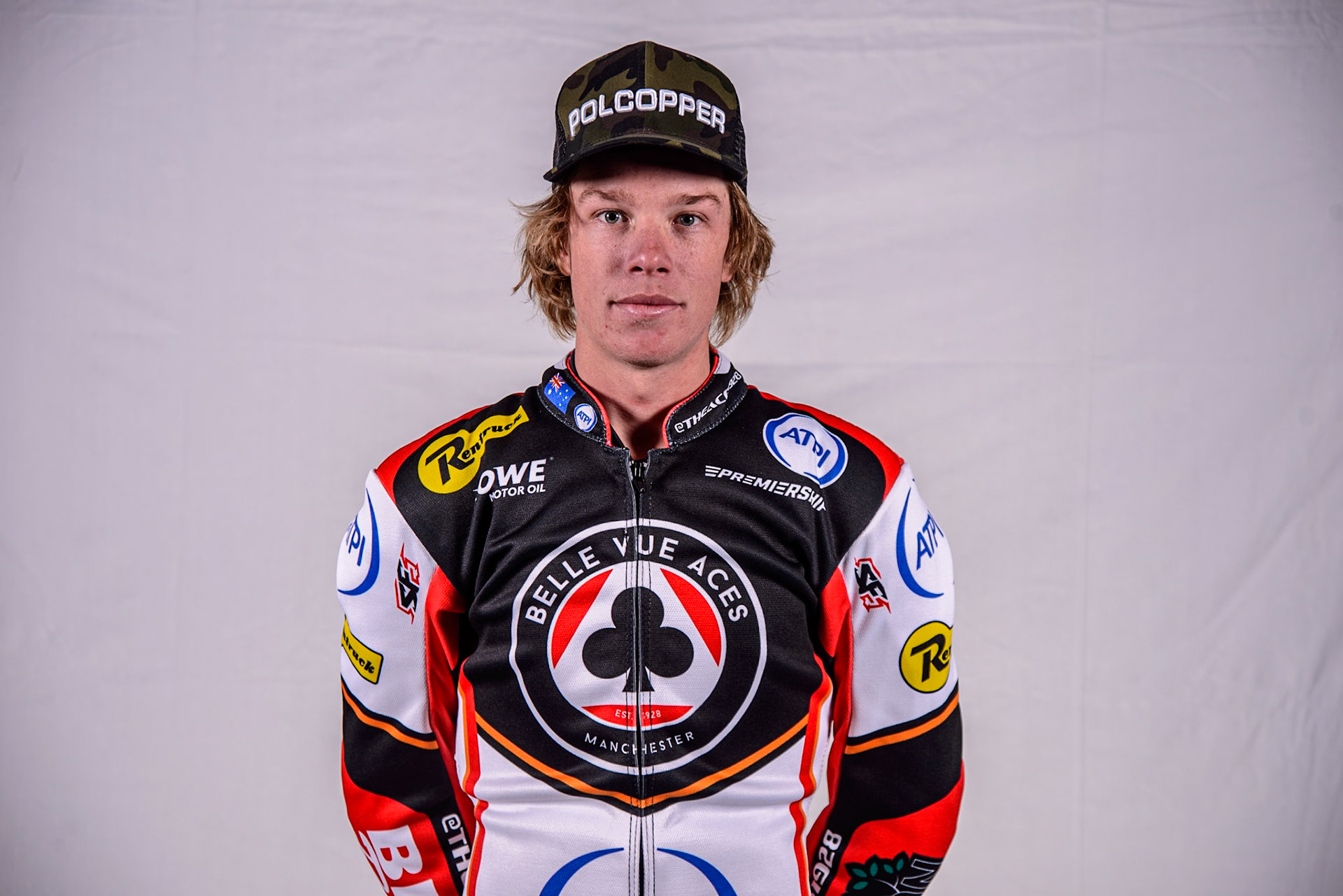 Tate Zischke - Belle Vue Aces during the Belle Vue Aces Media Day at the National Speedway Stadium, Manchester on Wednesday 12th March 2025. (Photo: Ian Charles | MI News)