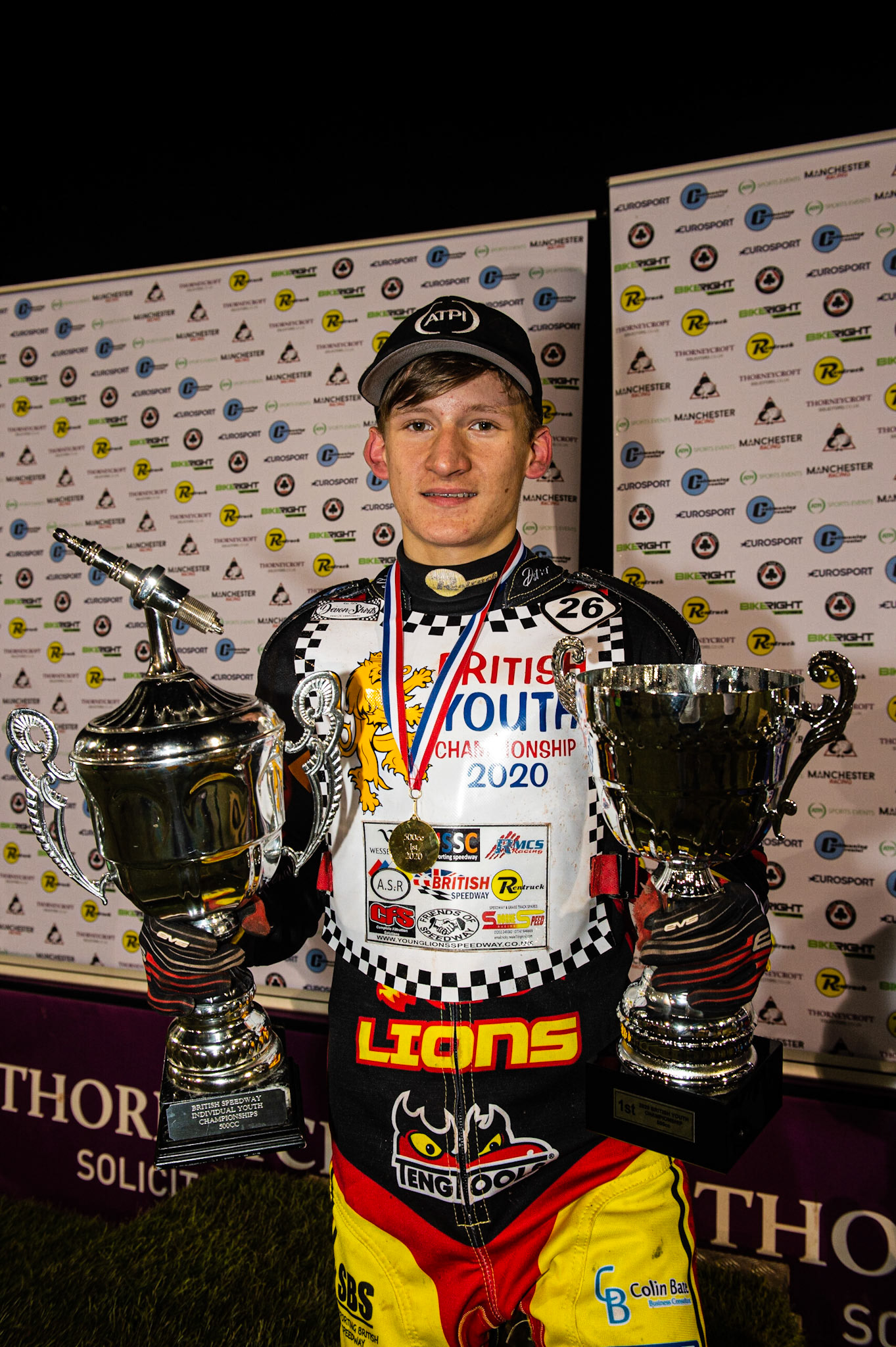 Photo: Ian CharlesDan Thompson British Youth Champion 500cc British Youth Speedway Championship (Round 5), National Speedway Stadium, Manchester Saturday  10  October  2020