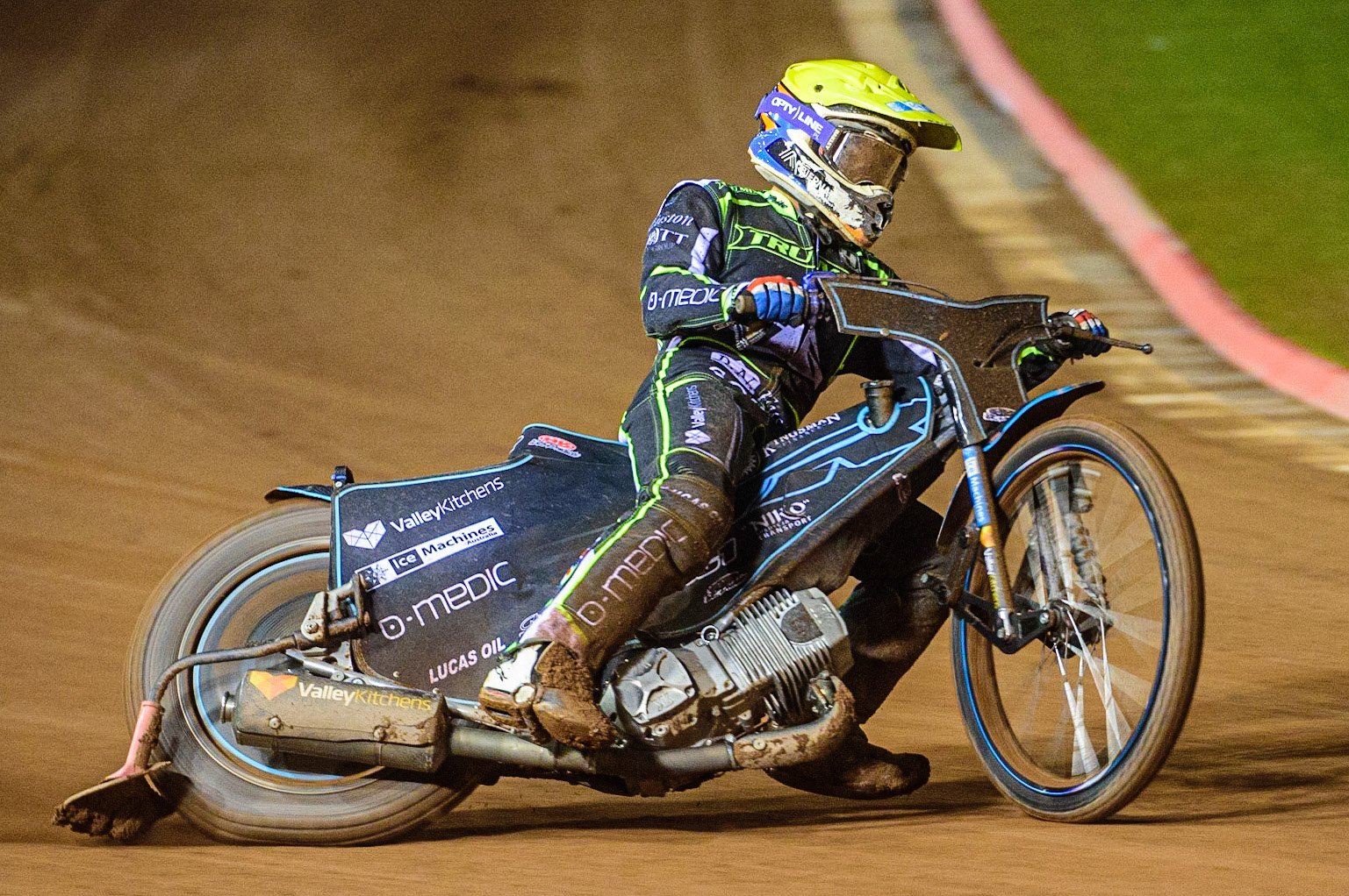 Rohan Tungate  in action  for Ipswich TruMix Witches  during the SGB Premiership Semi Final 2nd Leg between Belle Vue Aces and Ipswich Witches at the National Speedway Stadium, Manchester on Monday 3rd October 2022. (Credit: Ian Charles | MI News)