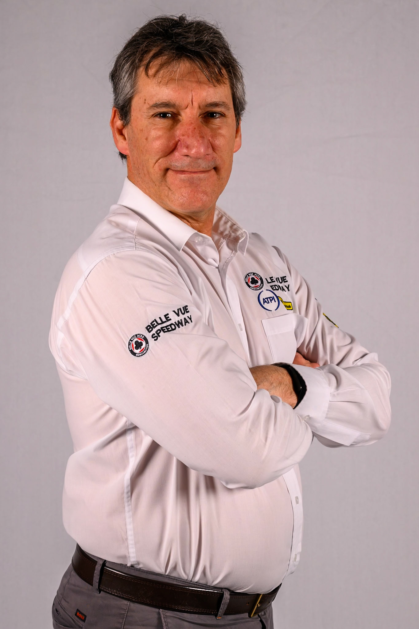 Mark Lemon, Team Manager of Belle Vue Aces during the Belle Vue Aces Media Day at the National Speedway Stadium, Manchester on Wednesday 11th March 2026. (Photo: Ian Charles | MI News)