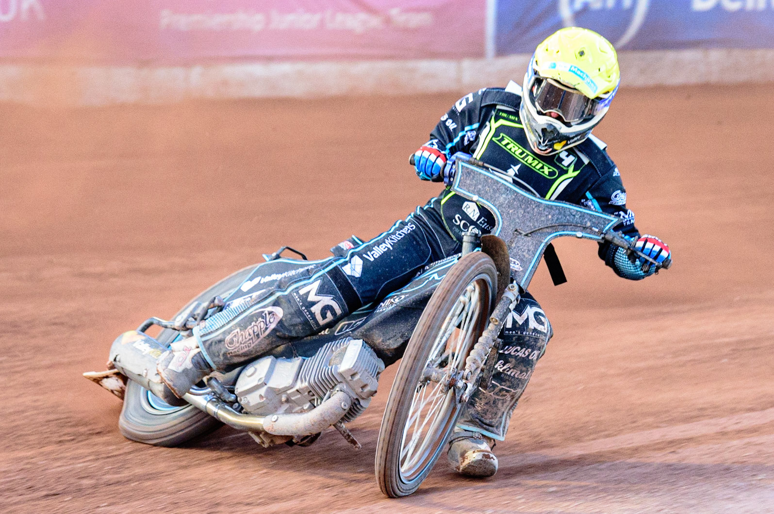 Rohan Tungate  in action  for Ipswich TruMix Witches  during the SGB Premiership match between Belle Vue Aces and Ipswich Witches at the National Speedway Stadium, Manchester on Monday 8th August 2022. (Credit: Ian Charles | MI News)