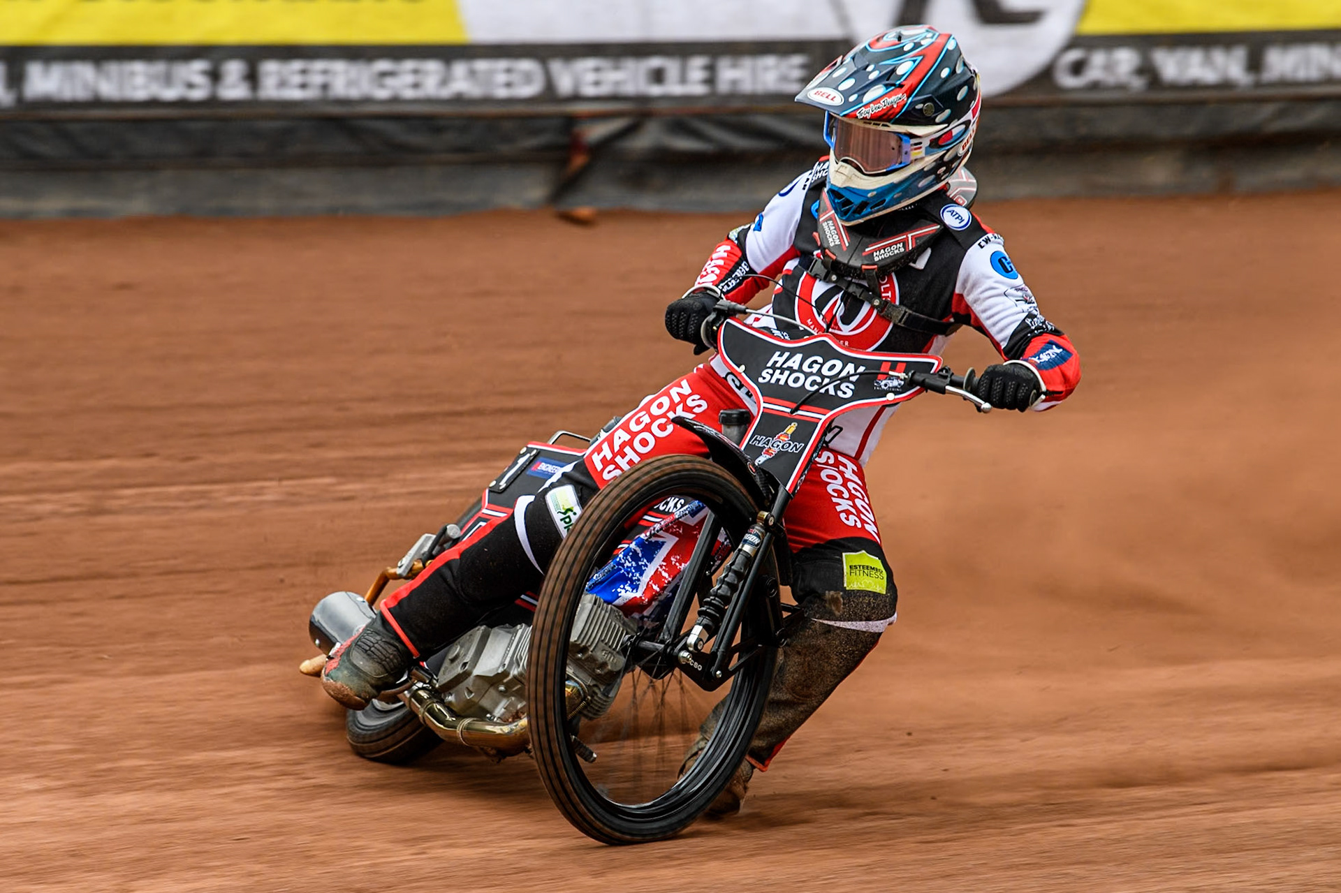 Belle Vue Colts' rider Sam Hagon in action during the Belle Vue Aces Media Day at the National Speedway Stadium, Manchester on Monday 11th March 2024. (Photo: Ian Charles | MI News)