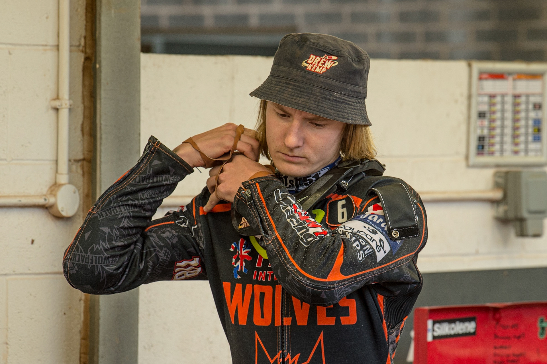 MANCHESTER, UK. JUN 13TH Drew Kemp  pdf Wolverhampton Parrys International Wolves  during the SGB Premiership match between Belle Vue Aces and Wolverhampton  Wolves at the National Speedway Stadium, Manchester on Monday 13th June 2022. (Credit: Ian Charles | MI News)