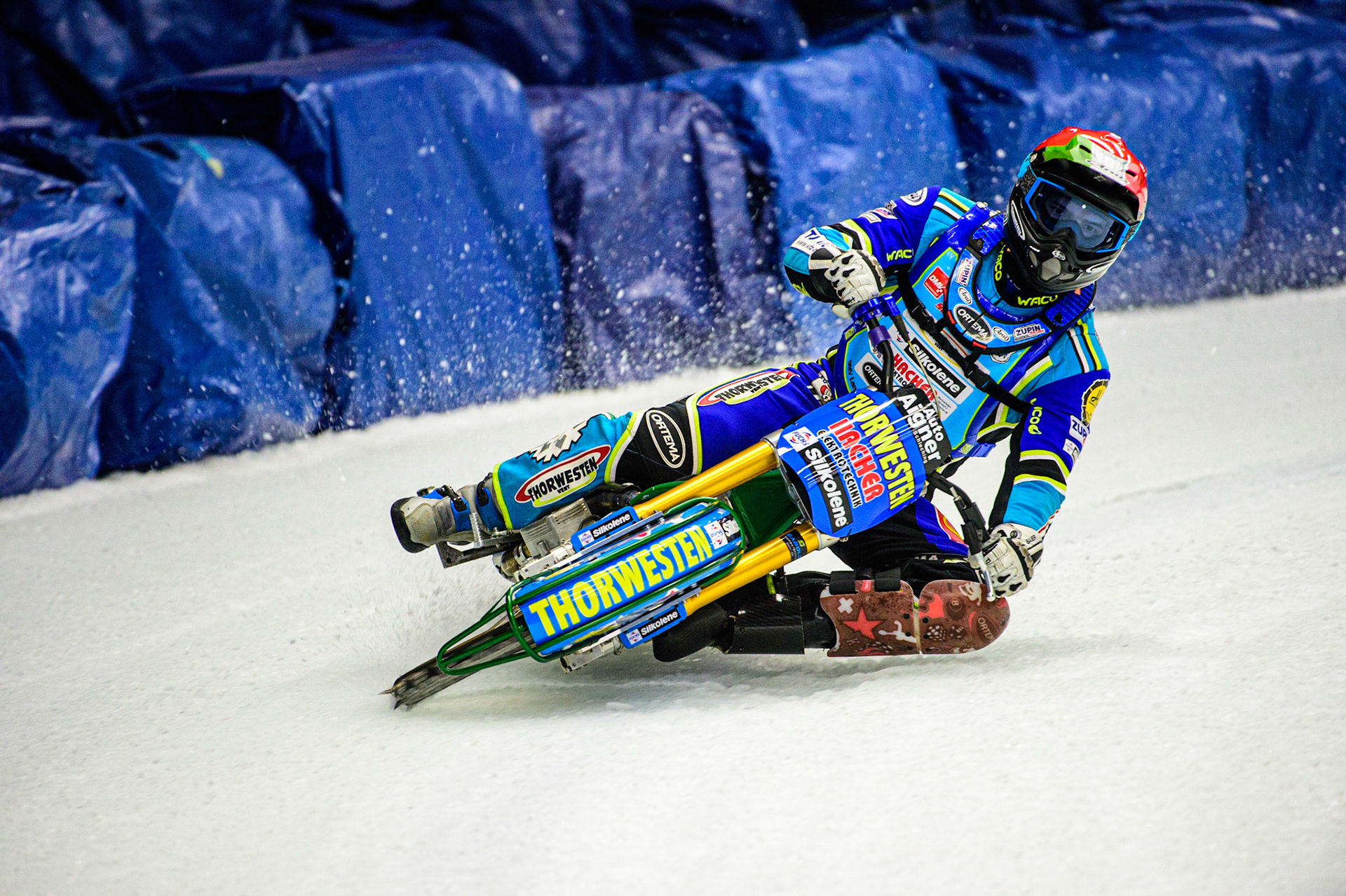 Luca Bauer in action during the Race of Legends at the Max-Aicher-Arena, Inzell on Friday 17th March 2023. (Photo: Ian Charles | MI News)