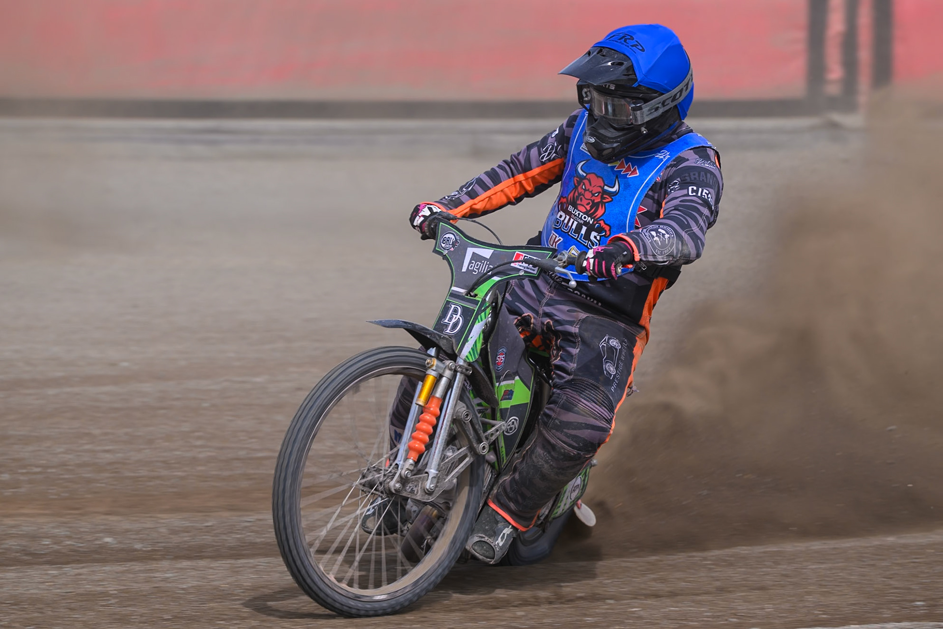 Jack Roberts of Buxton Bulls in action during the WSRA National Development League match between Buxton Bulls and Oxford Chargers at Hi-Edge Speedway, Buxton on Sunday 2nd August 2026. (Photo: Ian Charles | MI News)