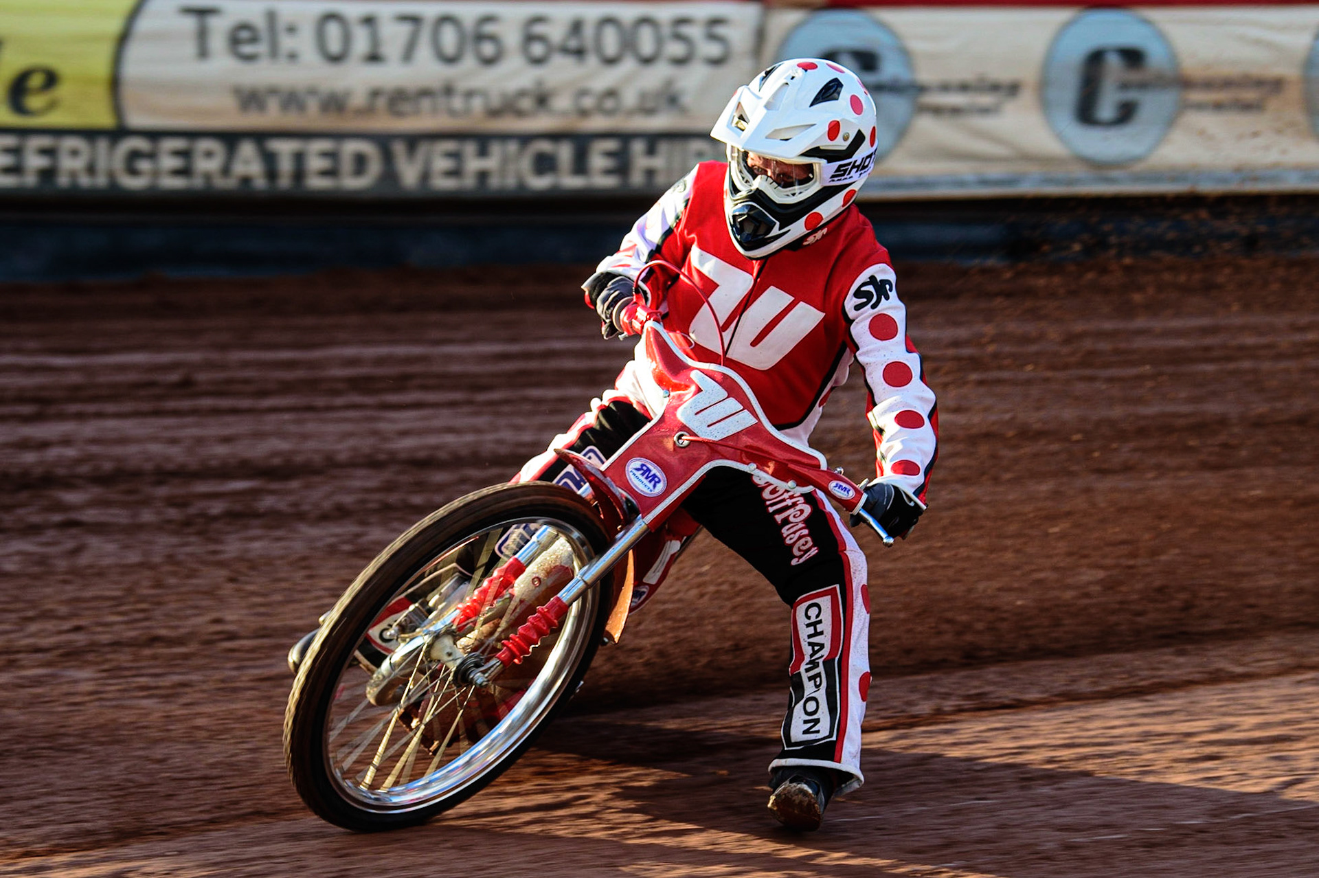 Geoff Pusey on his restored Weslake doing some demonstration laps during the National Development League match between Belle Vue Aces and Leicester Lions at the National Speedway Stadium, Manchester on Friday 19th August 2022. (Credit: Ian Charles | MI News)