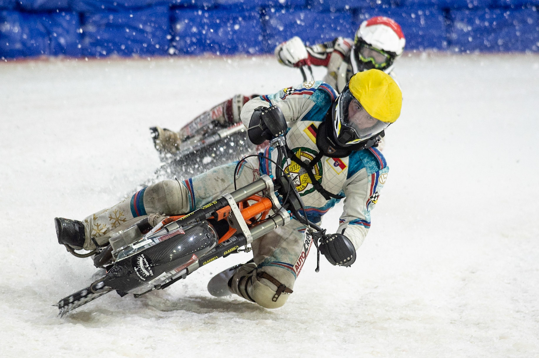 Photo: Ian Charles

Marc Geyer (Yellow) leads Pontus Fick (Red)

Roelof Thijs Bokaal, Ice Rink Thialf, Heerenveen, Netherlands Friday  29  March  2019
