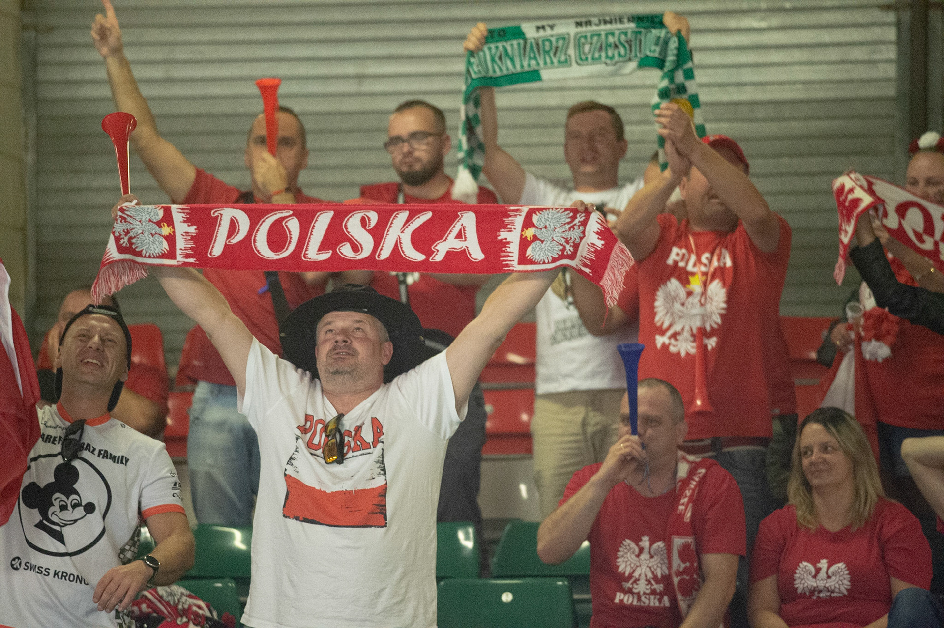 CARDIFF,WALES Polish Fans  during the ADRIAN FLUX BRITISH FIM SPEEDWAY GRAND PRIX at the Principality Stadium, Cardiff on Saturday 21st September 2019. (Credit: Ian Charles | MI News)