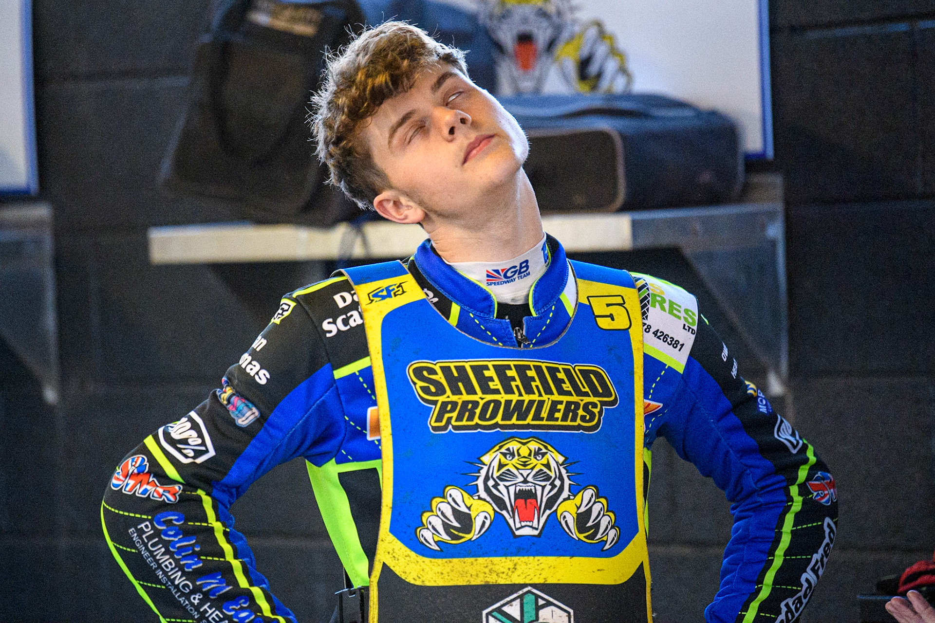 Sheffield Tiger Cubs' Luke Harrison  during the WSRA National Development League match between Sheffield Tiger Cubs and Belle Vue Colts at Owlerton Stadium, Sheffield on Thursday 12th September 2024. (Photo: Ian Charles | MI News)