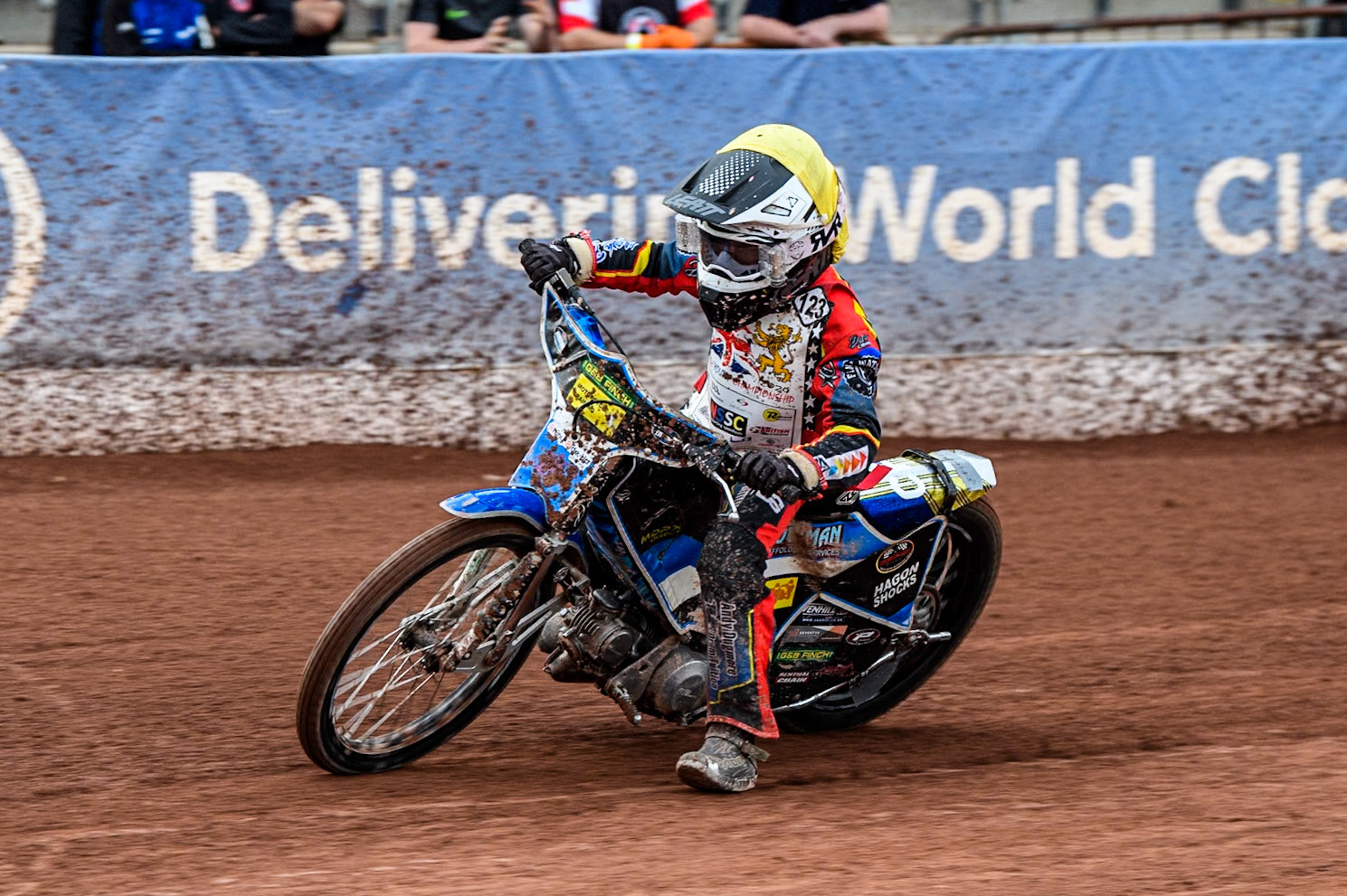 Charlie Fletcher (125cc)  in action during the British Youth 500cc Championships at the National Speedway Stadium, Manchester on Friday 2nd August 2024. (Photo: Ian Charles | MI News)