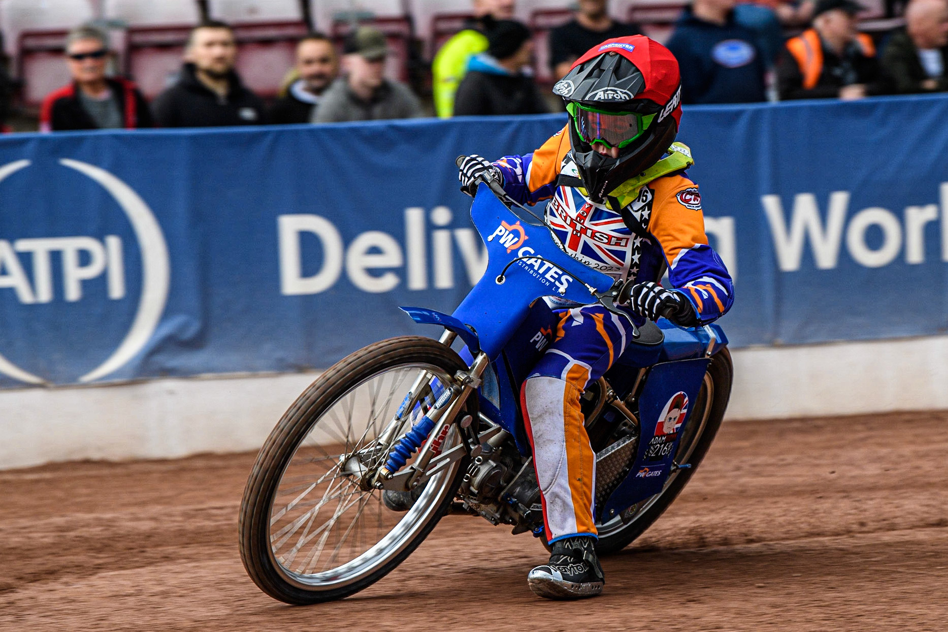 Adam Sydyk  in action  during the British Youth Championships at the National Speedway Stadium, Manchester on Friday 12th May 2023. (Photo: Ian Charles | MI News)