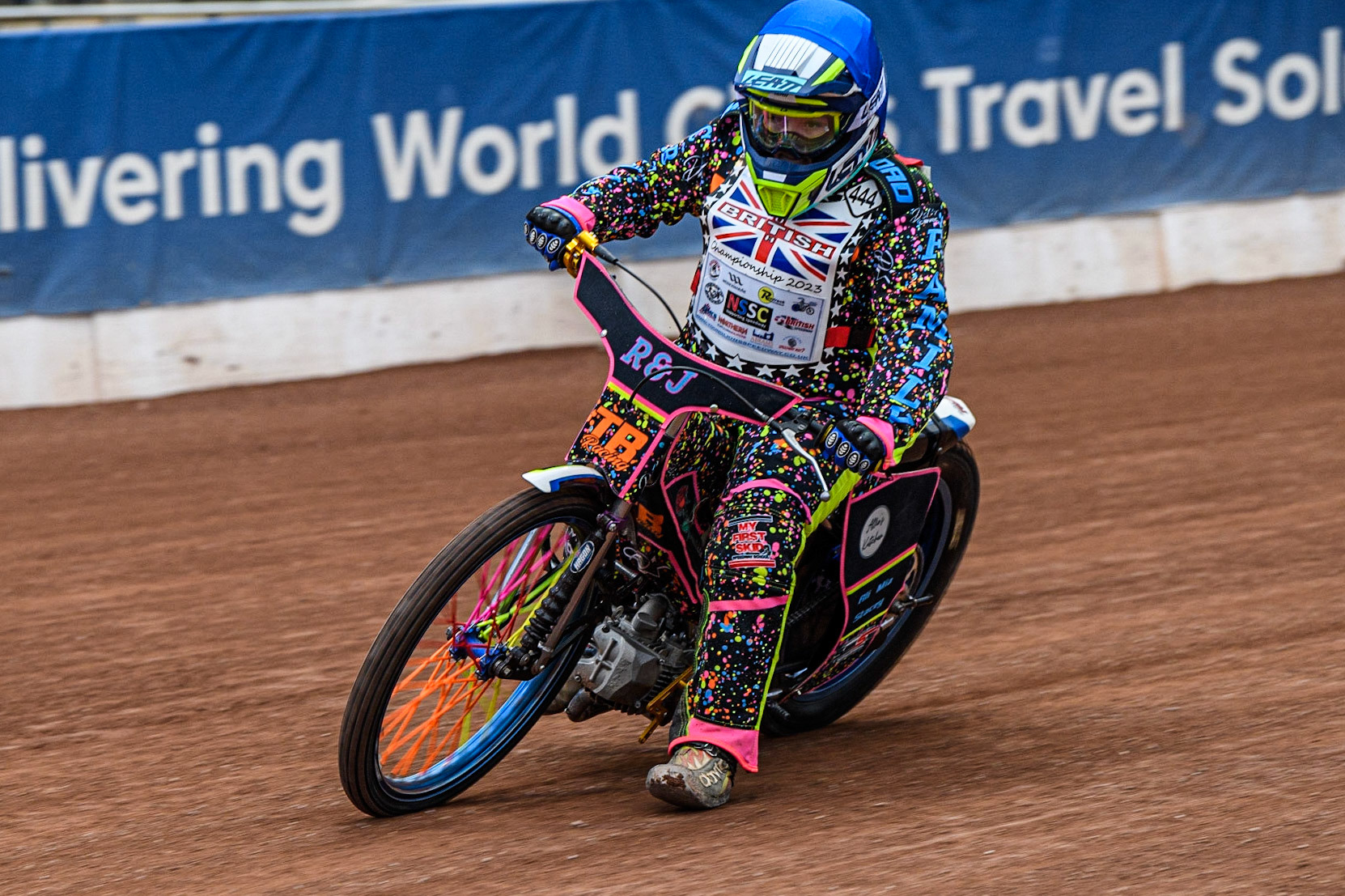 Tia May Brant in action  during the British Youth Championships at the National Speedway Stadium, Manchester on Friday 12th May 2023. (Photo: Ian Charles | MI News)
