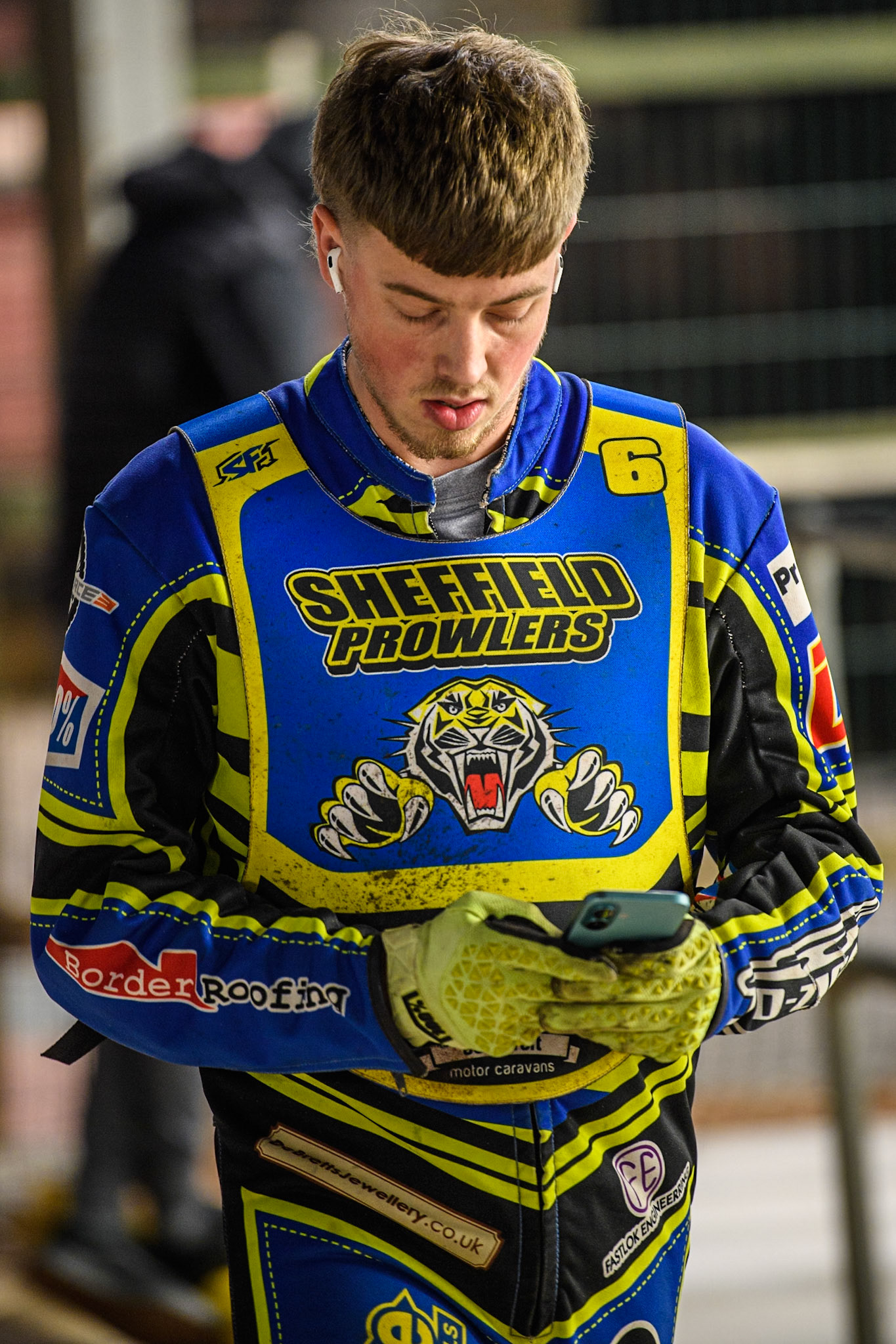 Sheffield Cubs' Kean Dicken during the WSRA National Development League match between Belle Vue Colts and Sheffield Tiger Cubs at the National Speedway Stadium, Manchester on Monday 7th October 2024. (Photo: Ian Charles | MI News)