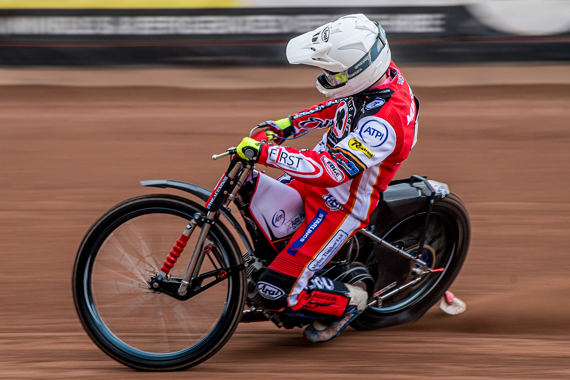 Jake Mulford in action during the Belle Vue Aces Media Day at the National Speedway Stadium, Manchester on Wednesday 12th March 2025. (Photo: Ian Charles | MI News)