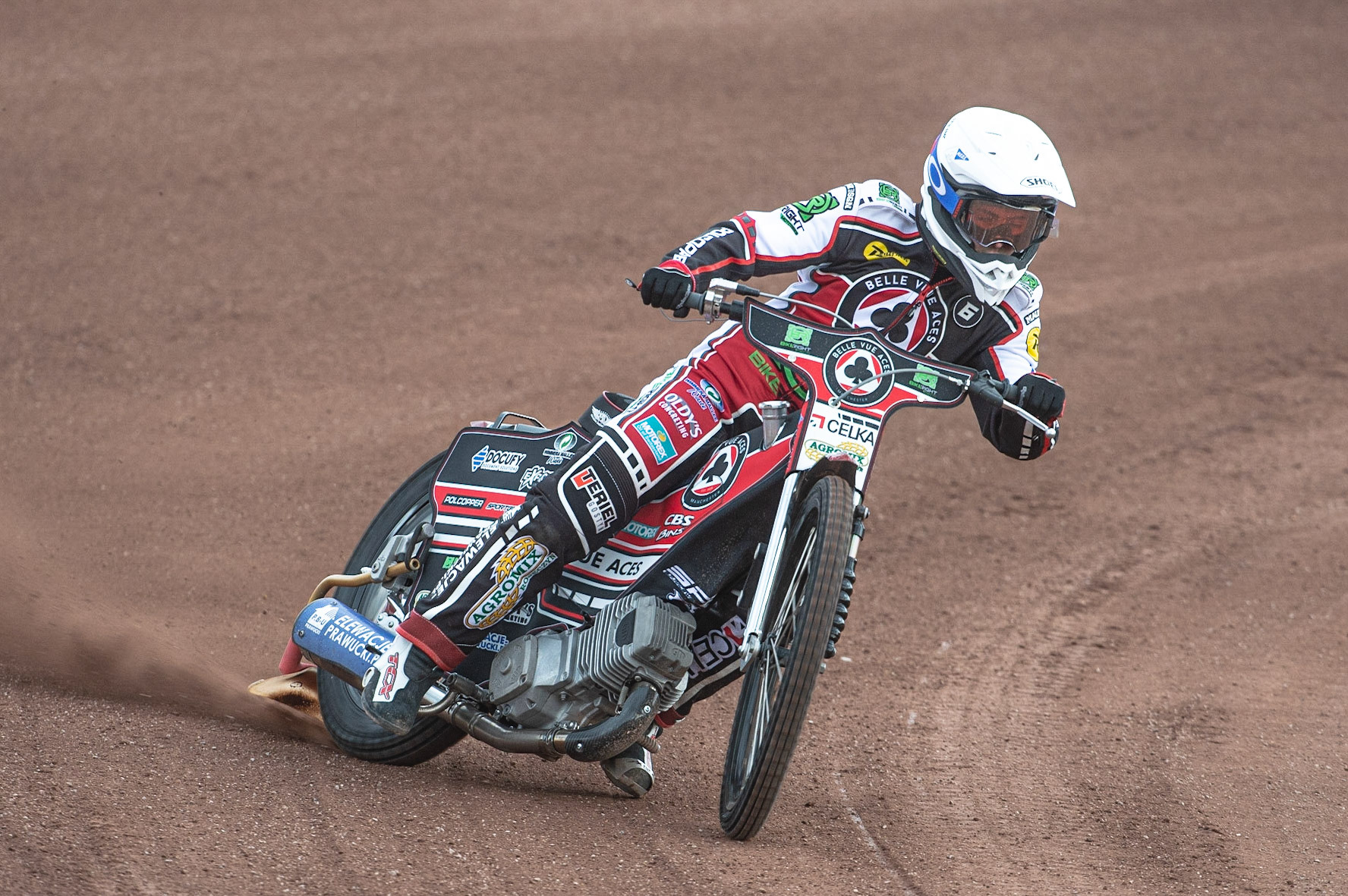 MANCHESTER, ENGLAND  - March 12   Jaimon Lidsey of Belle Vue Aces in action  during The Belle Vue Speedway Media Day, at The National Speedway Stadium, Manchester, on Thursday 12 March 2020. (Credit: Ian Charles | MI News)