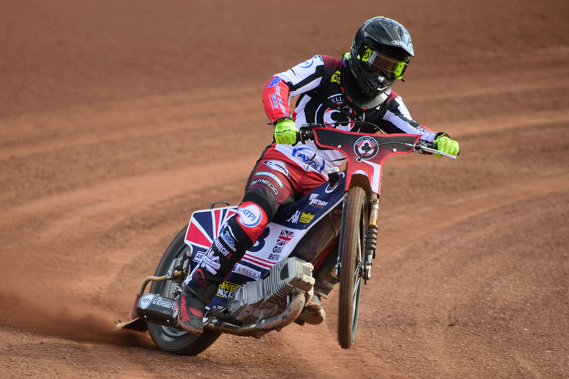 MANCHESTER, UK. MAR 14TH Tom Brennan in action during the Belle Vue Speedway Media Day at the National Speedway Stadium, Manchester on Monday 14th March 2022. (Credit: Ian Charles | MI News)