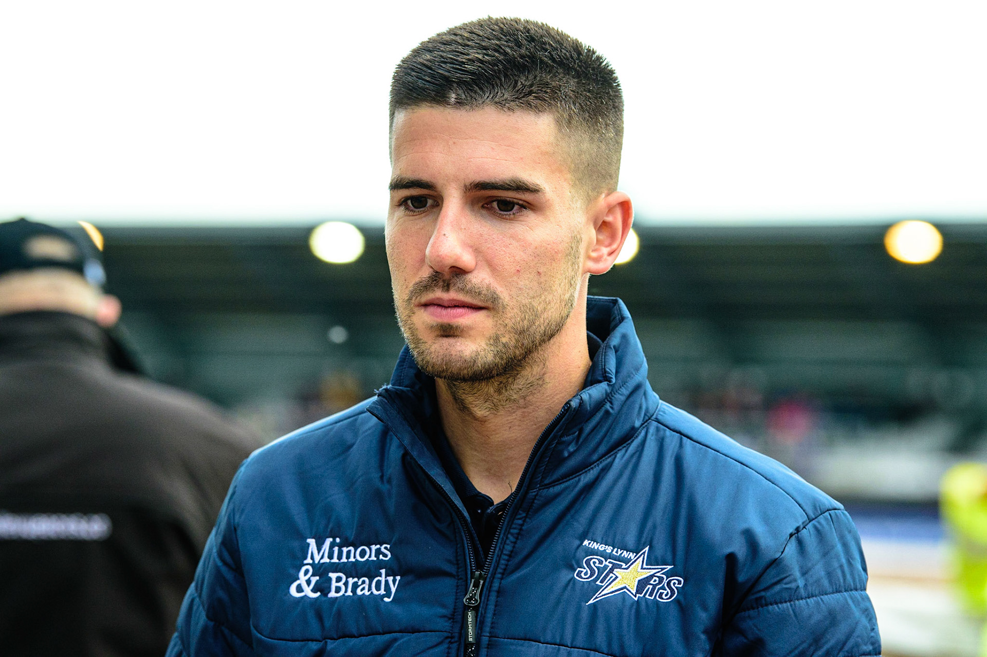 MANCHESTER, UK. MAY 16TH  King’s Lynn Minors &amp; Brady Stars ‘ team manager Alex Brady  during the SGB Premiership match between Belle Vue Aces and King's Lynn Stars at the National Speedway Stadium, Manchester on Monday 16th May 2022. (Credit: Ian Charles | MI News)