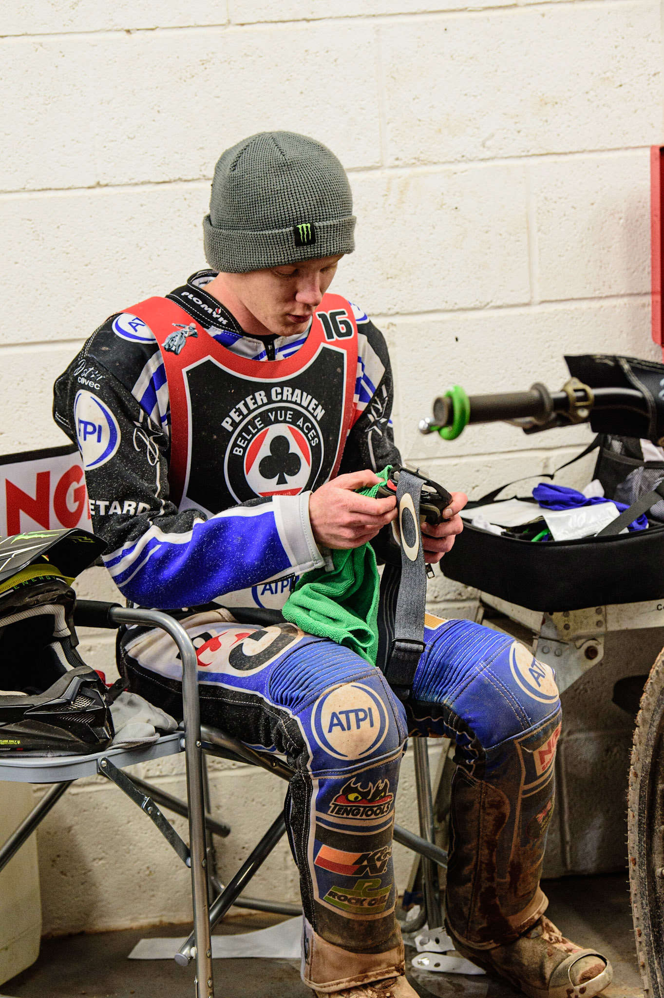 MANCHESTER, UK. MAR 21ST. Dan Bewley during the ATPI Peter Craven Memorial Trophy at the National Speedway Stadium, Manchester on Monday 21st March 2022. (Credit: Ian Charles | MI News)