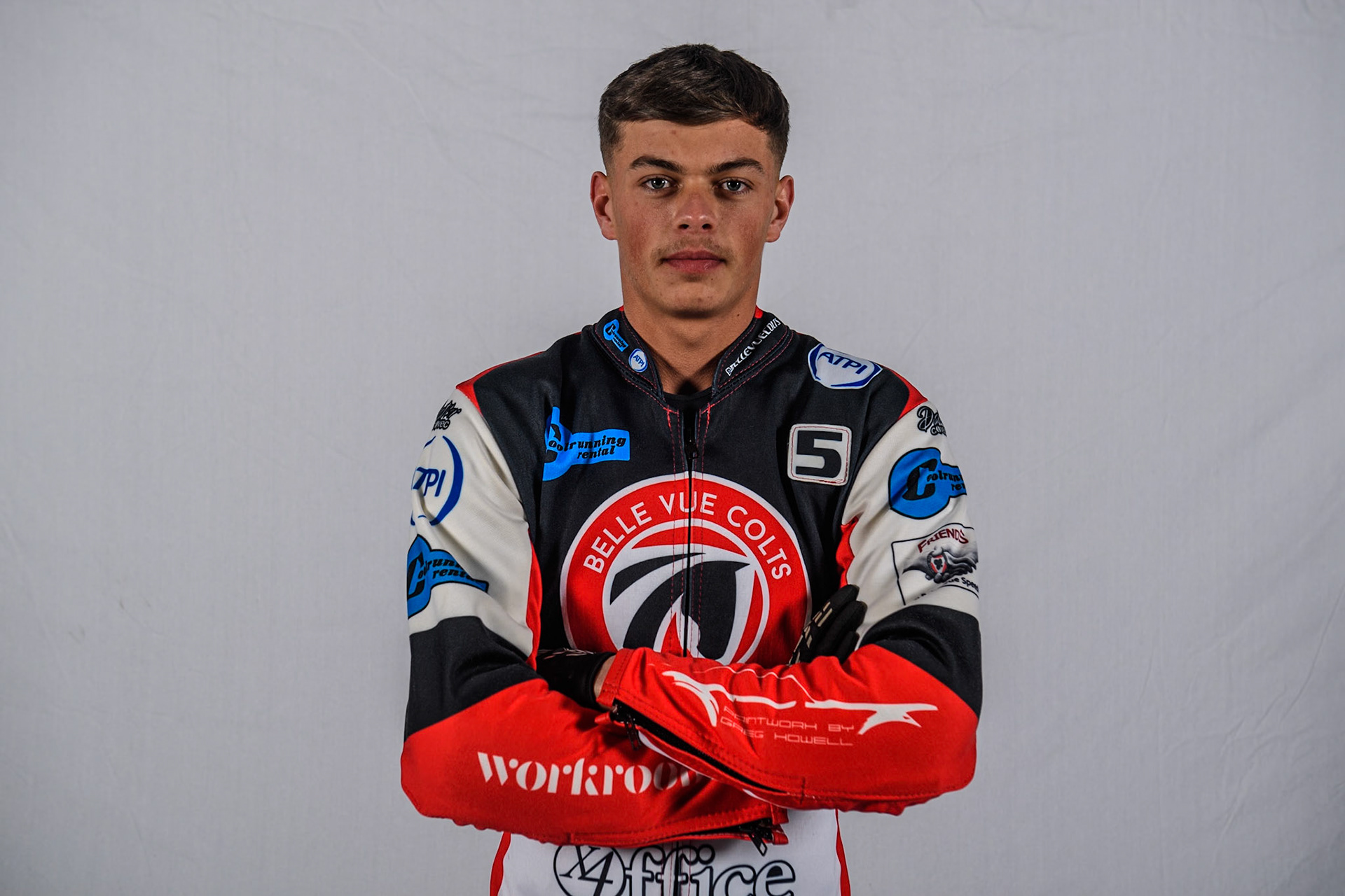 Belle Vue Colts' rider Freddy Hodder during the Belle Vue Aces Media Day at the National Speedway Stadium, Manchester on Monday 11th March 2024. (Photo: Ian Charles | MI News)