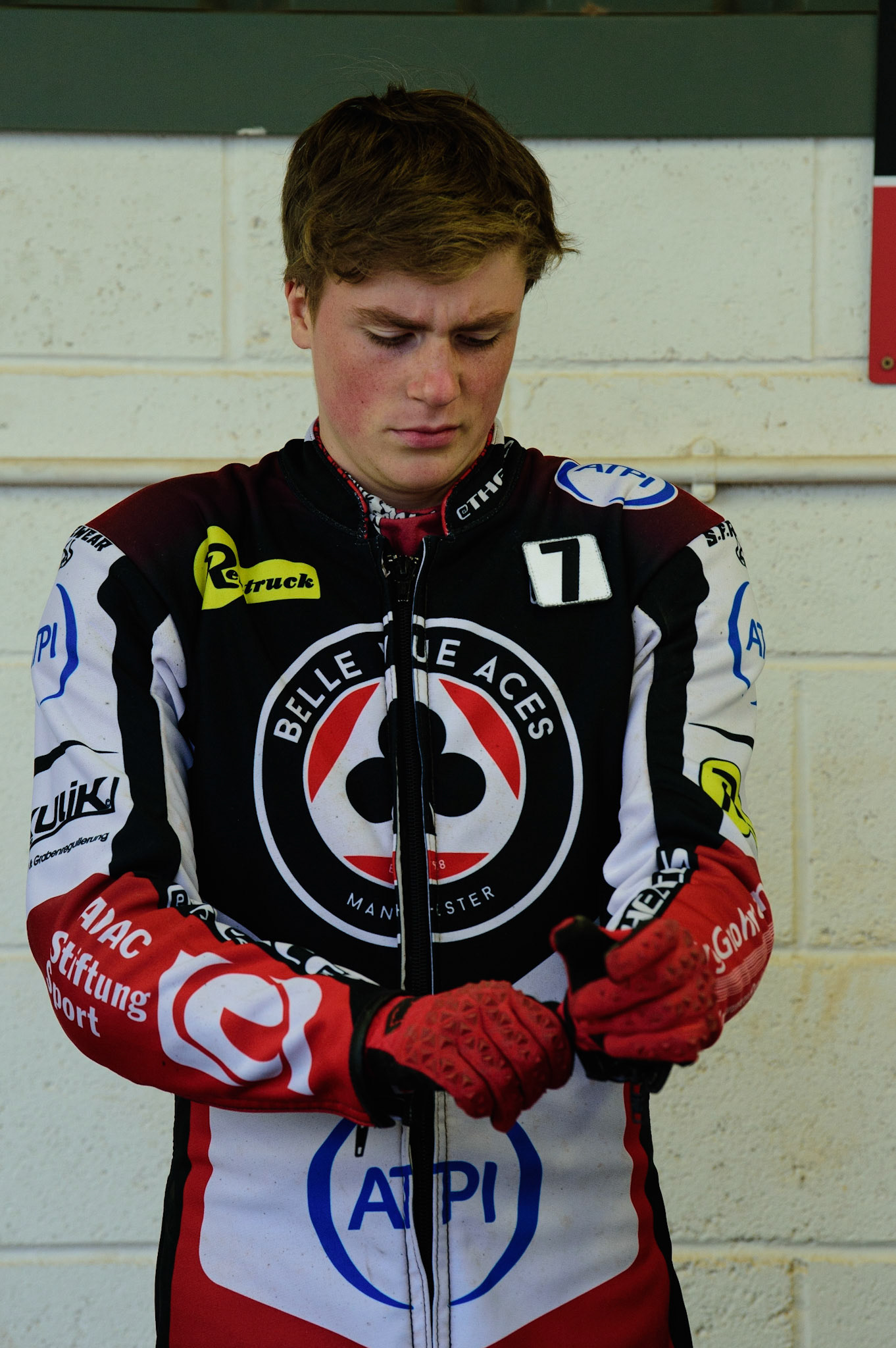 MANCHESTER, UK. JUL 5TH  Norick Blodorn  - Belle Vue ATPI Aces   during the SGB Premiership match between Belle Vue Aces and Sheffield Tigers at the National Speedway Stadium, Manchester on Tuesday 5th July 2022. (Credit: Ian Charles | MI News)