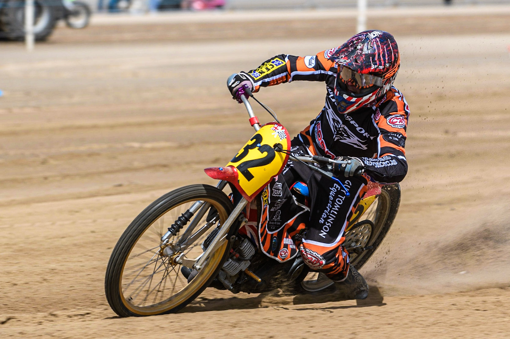 Jamie Fenn-Smith (32) in action  during the Fylde ACU British Sand Racing Masters Championship at  St Annes on Sea, Lancashire on Sunday 30th July 2023. (Photo: Ian Charles | MI News)
