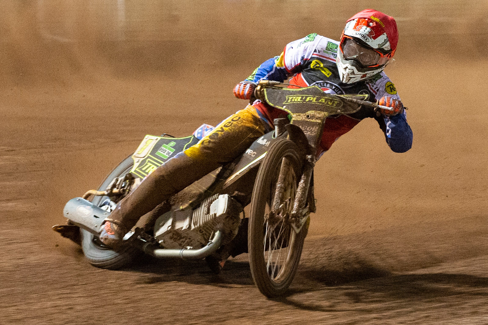 Photo: Ian CharlesJason Crump of Belle Vue 'BikeRight' Aces  in action Belle Vue ‘Bikerite ’Aces v ‘ATPI’ All Stars, Premiership Challenge, National Speedway Stadium, Manchester Thursday  24  September  2020