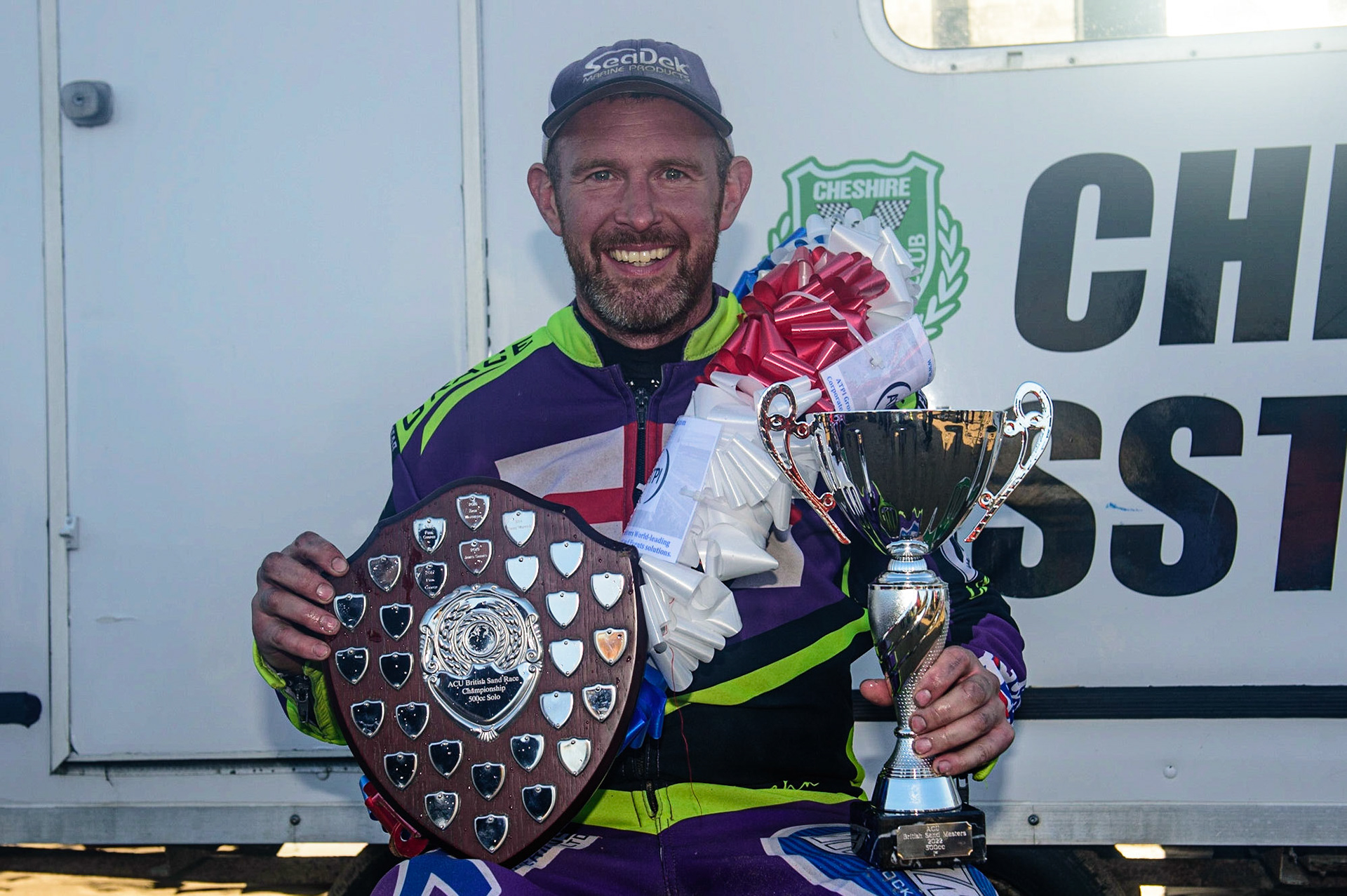 Paul Cooper, British Sand Masters Champion during the Fylde ACU British Sand Racing Masters Championship on  Sunday 2nd October 2022. (Credit: Ian Charles | MI News)
