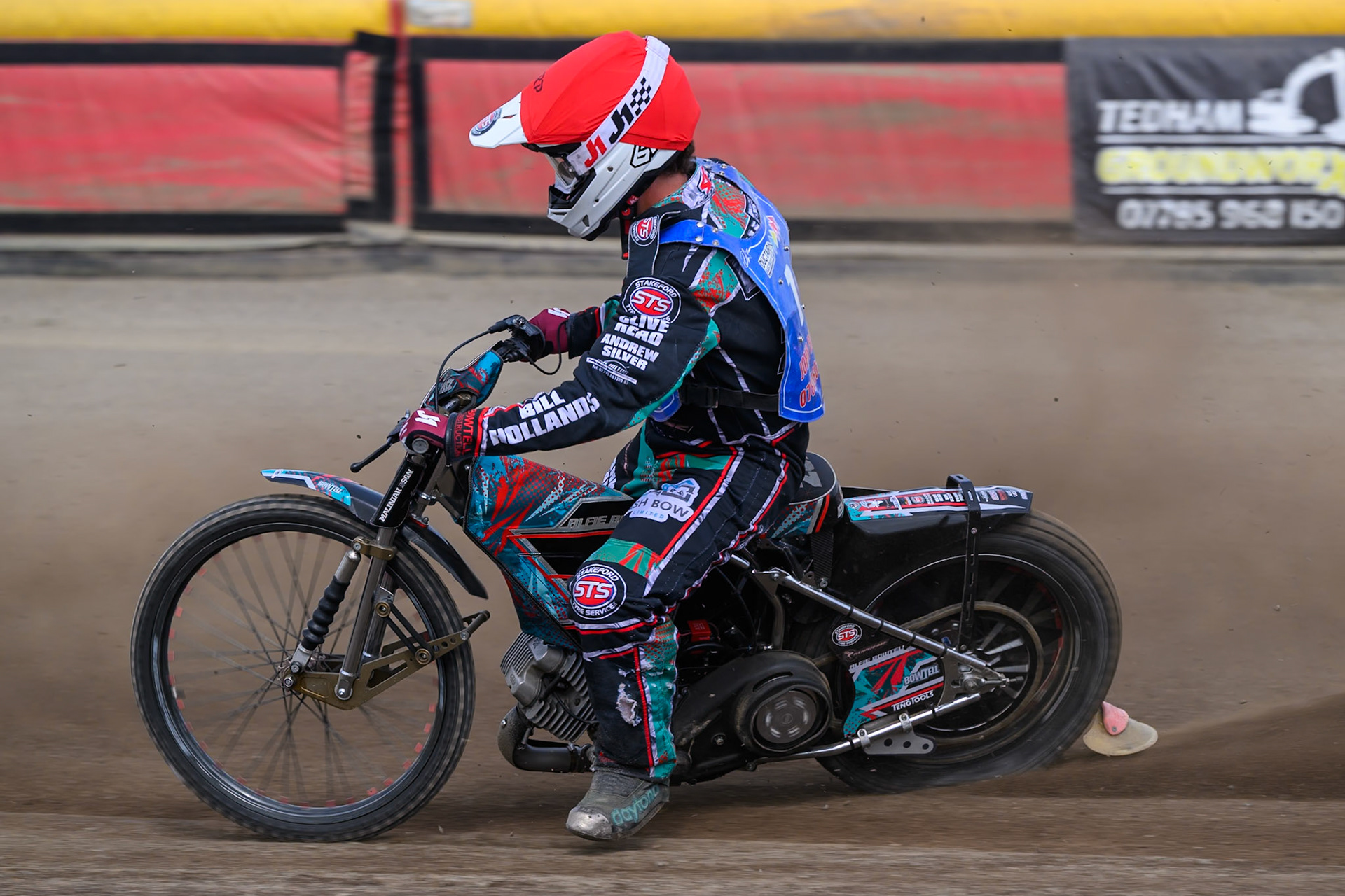 Alfie Bowtell of Buxton Bulls in action  during the WSRA National Development League match between Buxton Bulls and Oxford Chargers at Hi-Edge Speedway, Buxton on Sunday 2nd August 2026. (Photo: Ian Charles | MI News)