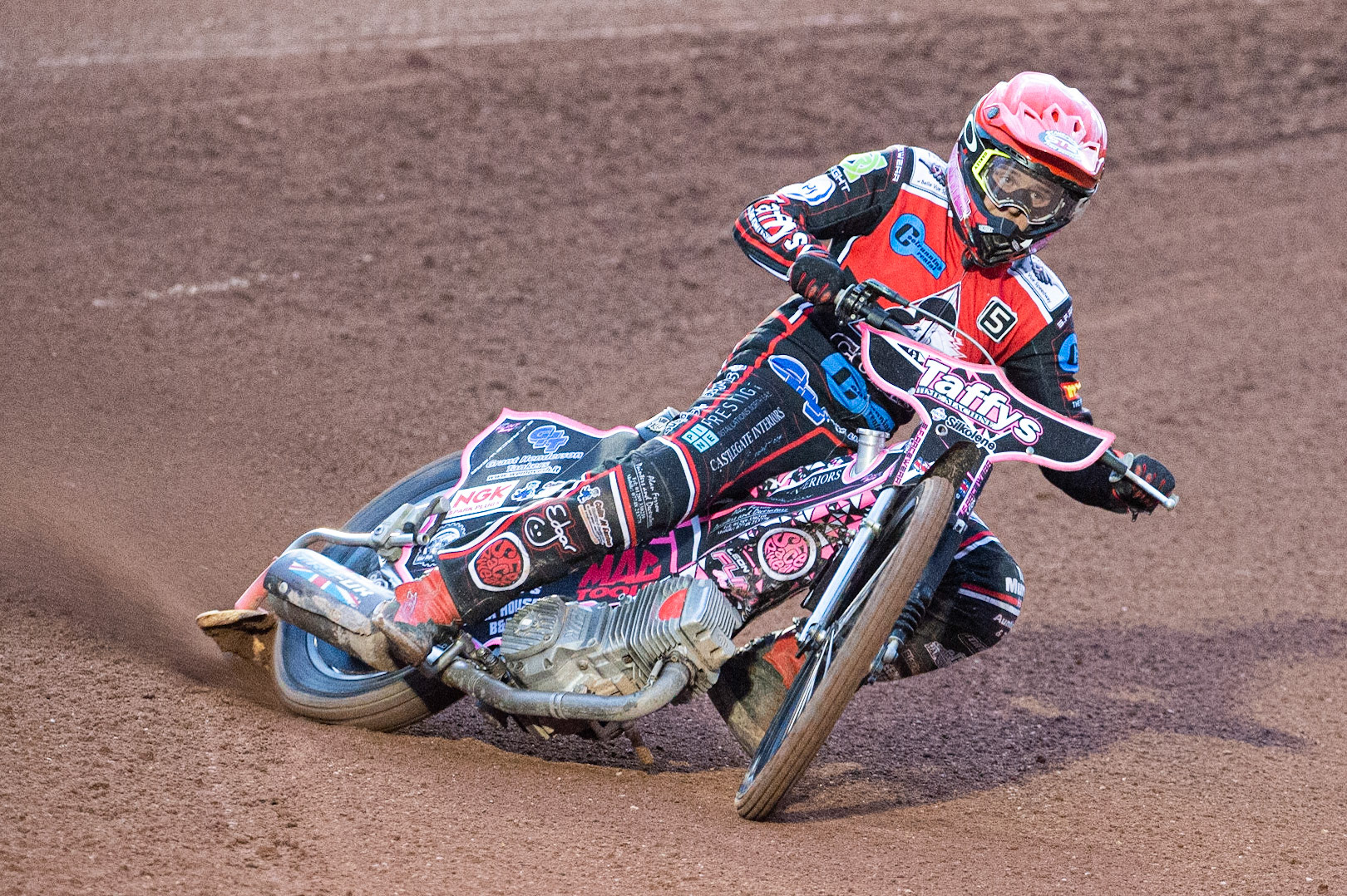 Photo: Ian Charles

Leon Flint  in action 

Belle Vue Colts v Cradley Heathens, SGB National League, Belle Vue National Speedway Stadium, Manchester, Thursday 29  August  2019