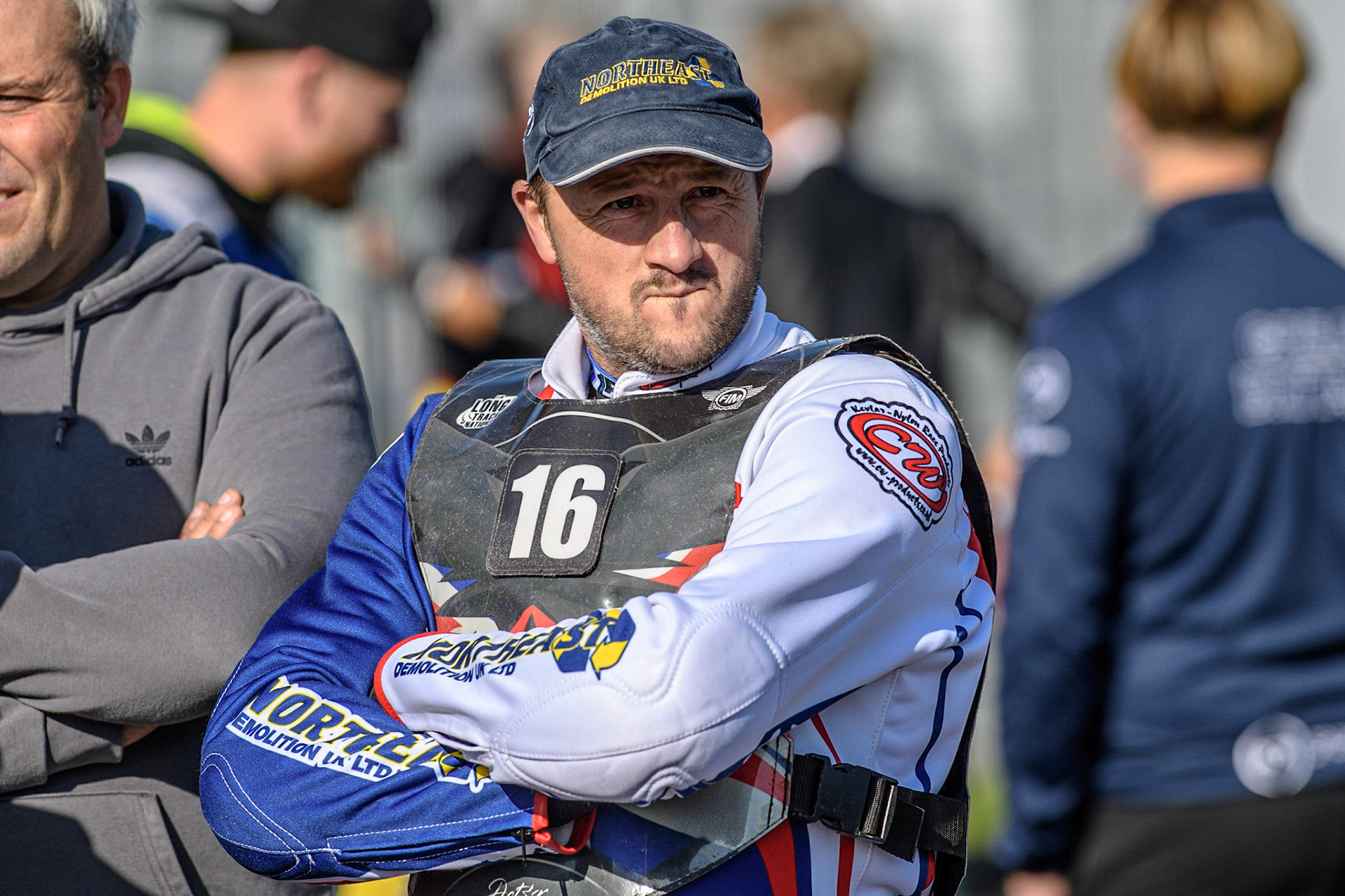 Chris Harris during the FIM Long Track Of Nations event at the Speed Centre Roden on Sunday 24th September 2023. (Photo: Ian Charles | MI News)
