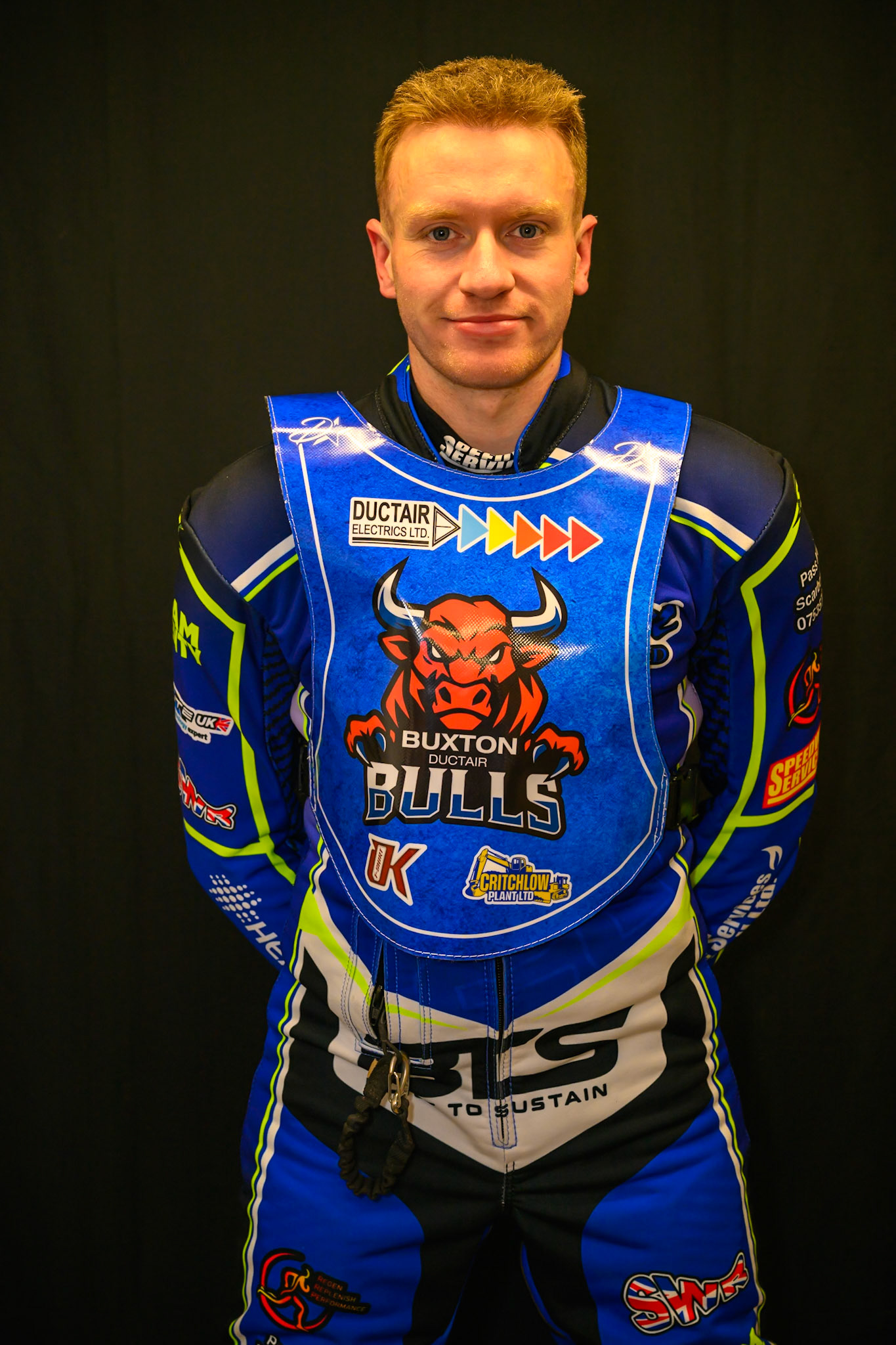 Arran Butcher during Buxton Bulls Press and Practice at Hi-Edge Speedway, Buxton on Monday 30th March 2026. (Photo: Ian Charles | MI News)