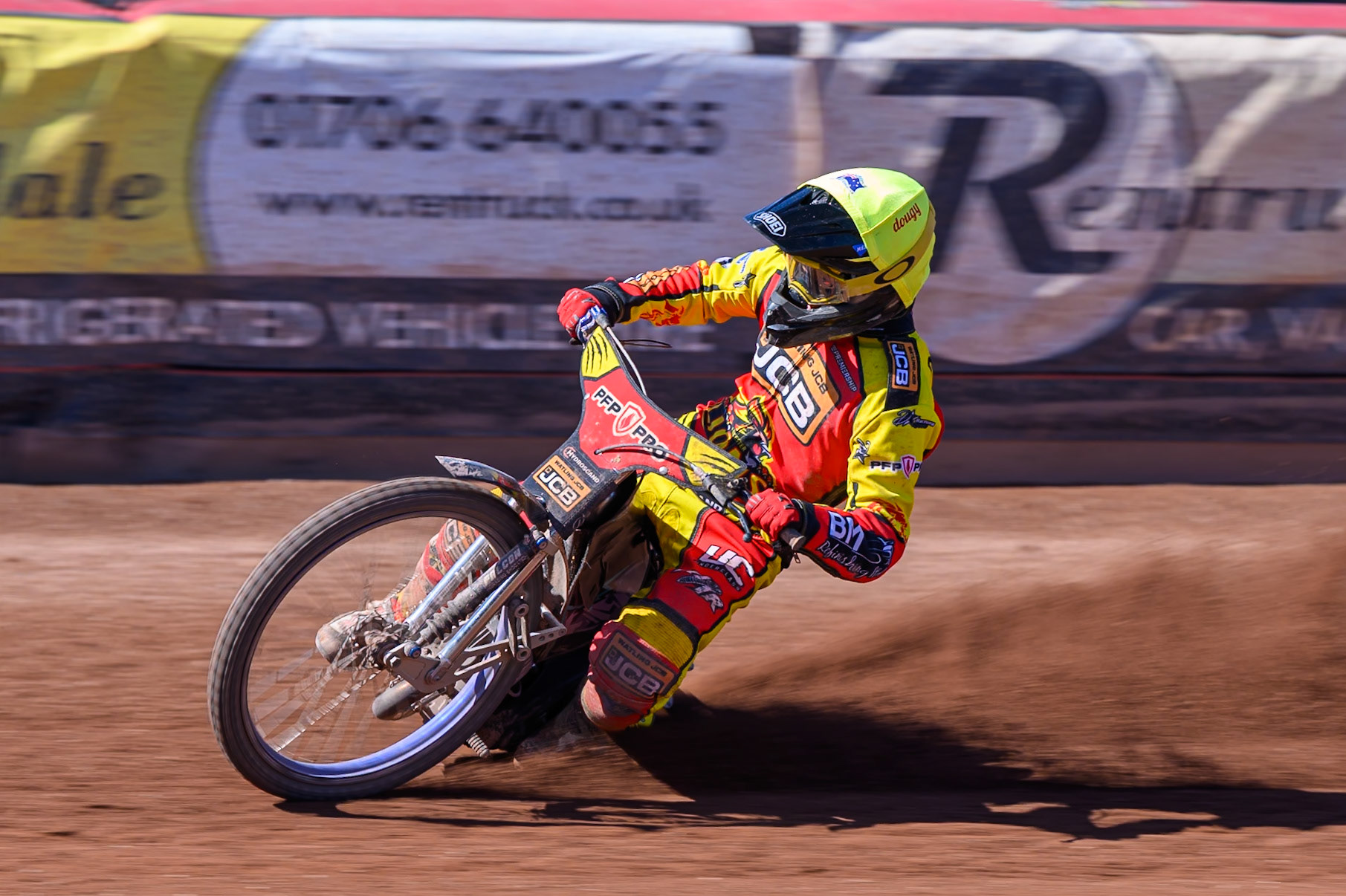 Ryan Douglas of Leicester Lions  in action during the Knockout Cup Northern Section match between Belle Vue Aces and Leicester Lions at the National Speedway Stadium, Manchester on Monday 6th April 2026. (Photo: Ian Charles | MI News)
