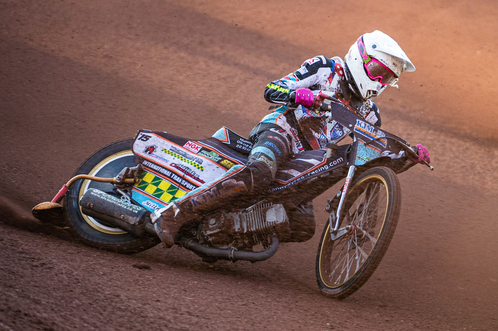 Photo: Ian Charles

Danny Ayres in action 

Sports Insure British Final,  Belle Vue National Speedway Stadium, Manchester Monday 29  July  2019