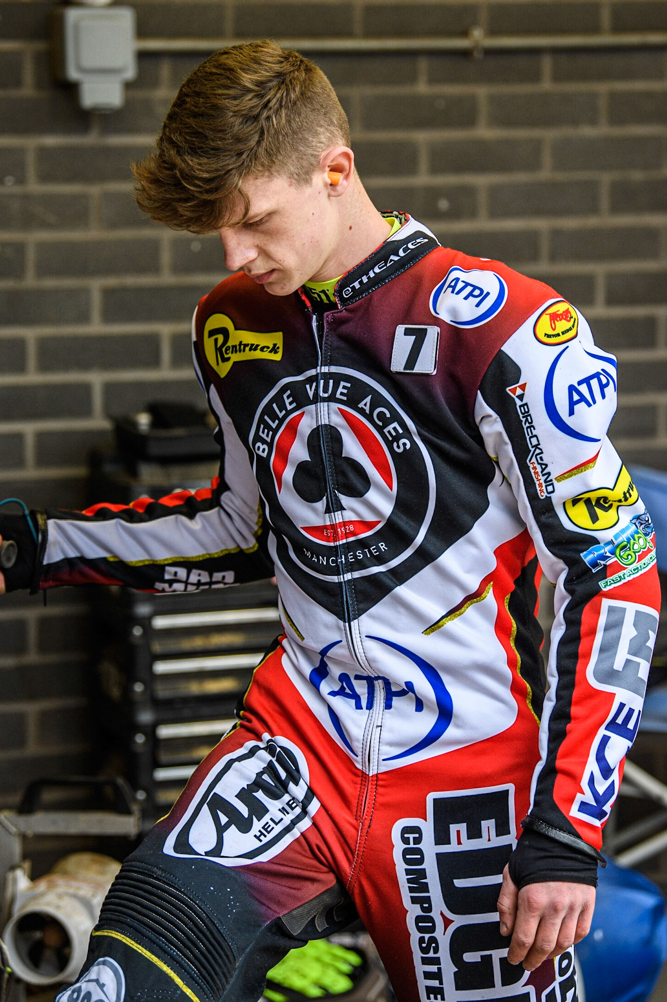 Jake Mulford  - Belle Vue ATPI Aces  during the SGB Premiership match between Belle Vue Aces and Leicester Lions at the National Speedway Stadium, Manchester on Monday 1st May 2023. (Photo: Ian Charles | MI News)