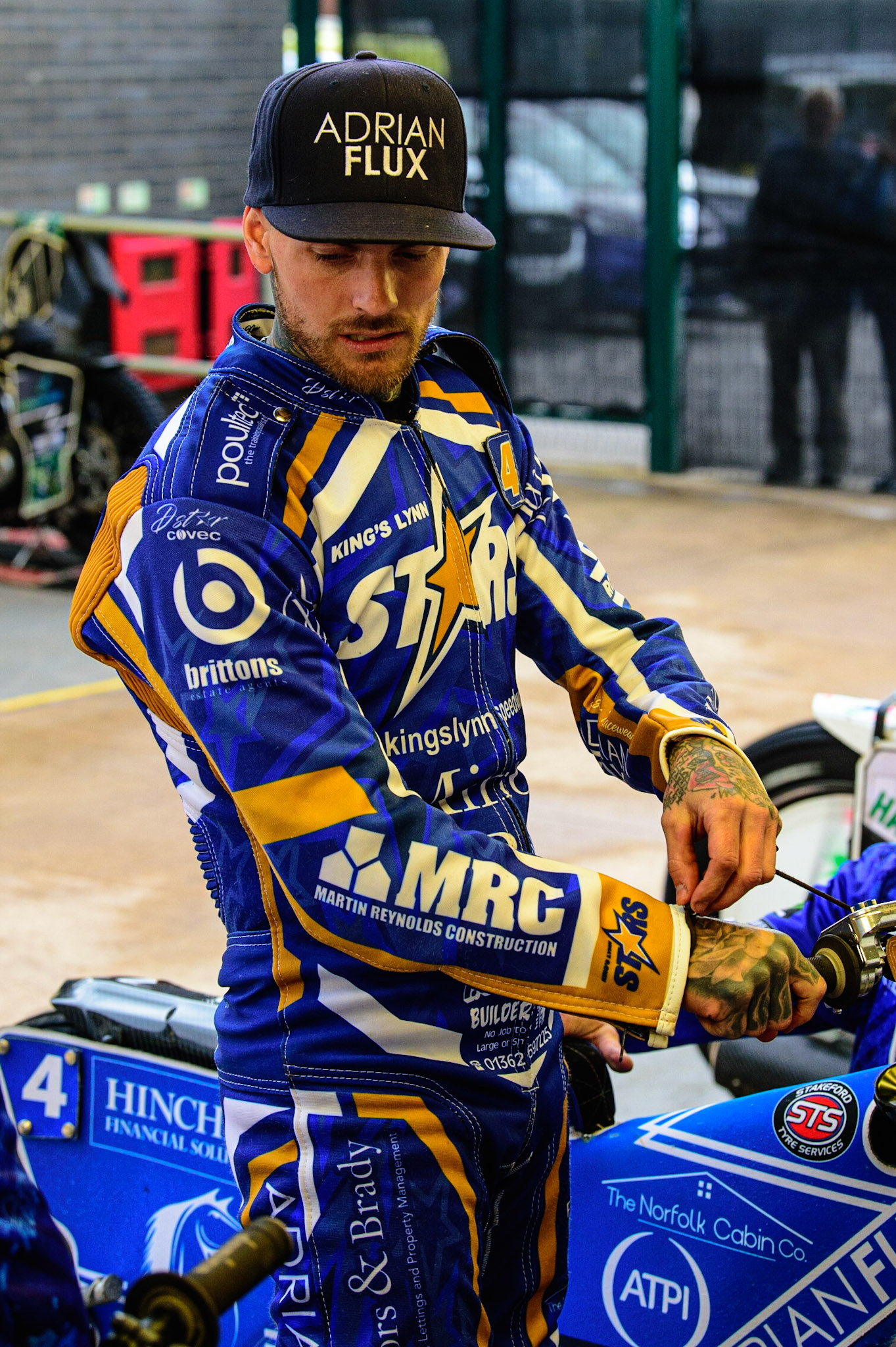 MANCHESTER, UK. MAY 16TH  Lewis Kerr of King’s Lynn Minors &amp; Brady Stars during the SGB Premiership match between Belle Vue Aces and King's Lynn Stars at the National Speedway Stadium, Manchester on Monday 16th May 2022. (Credit: Ian Charles | MI News)